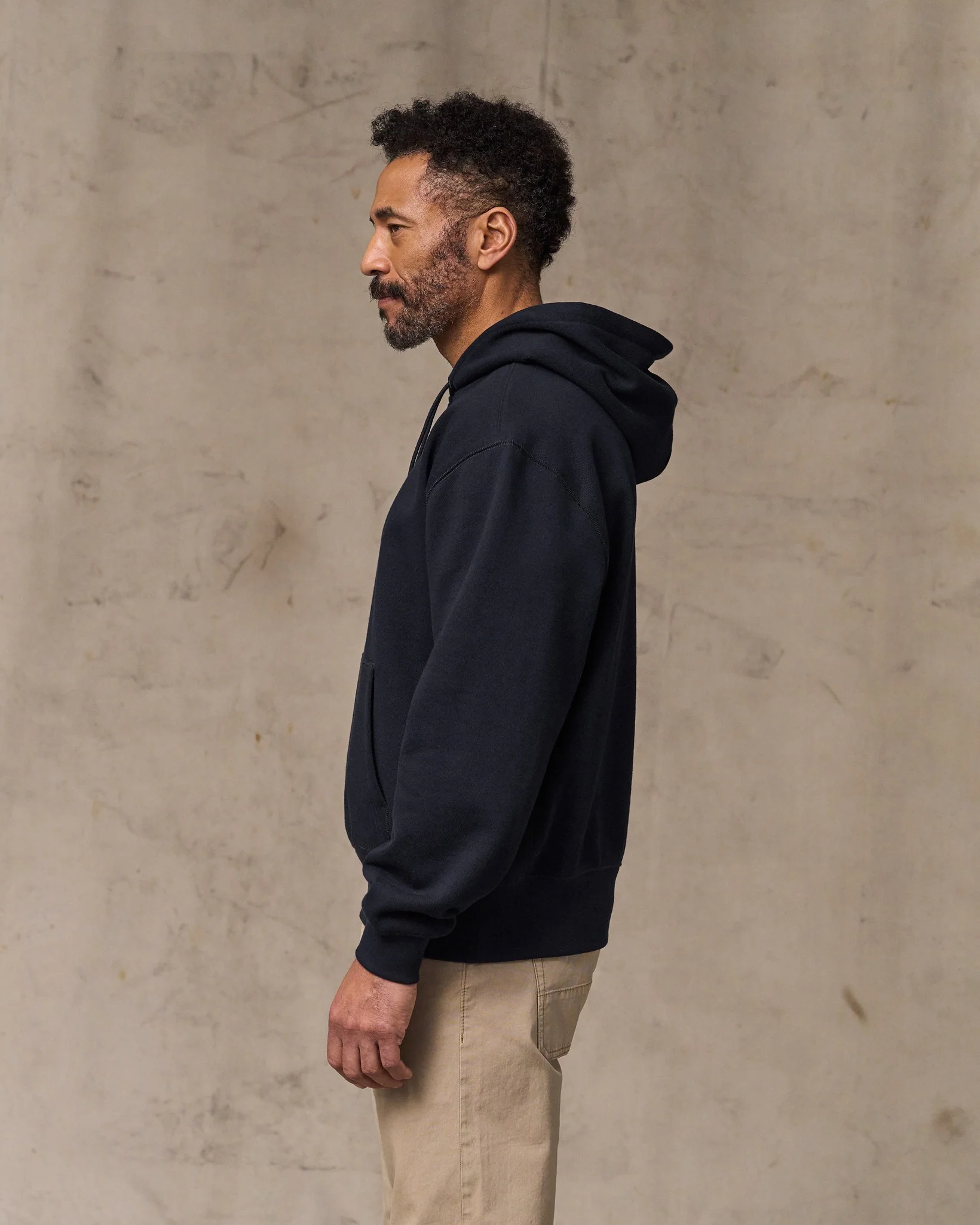 14-oz. Heritage Fleece Hoodie - Dark Indigo - Image 3