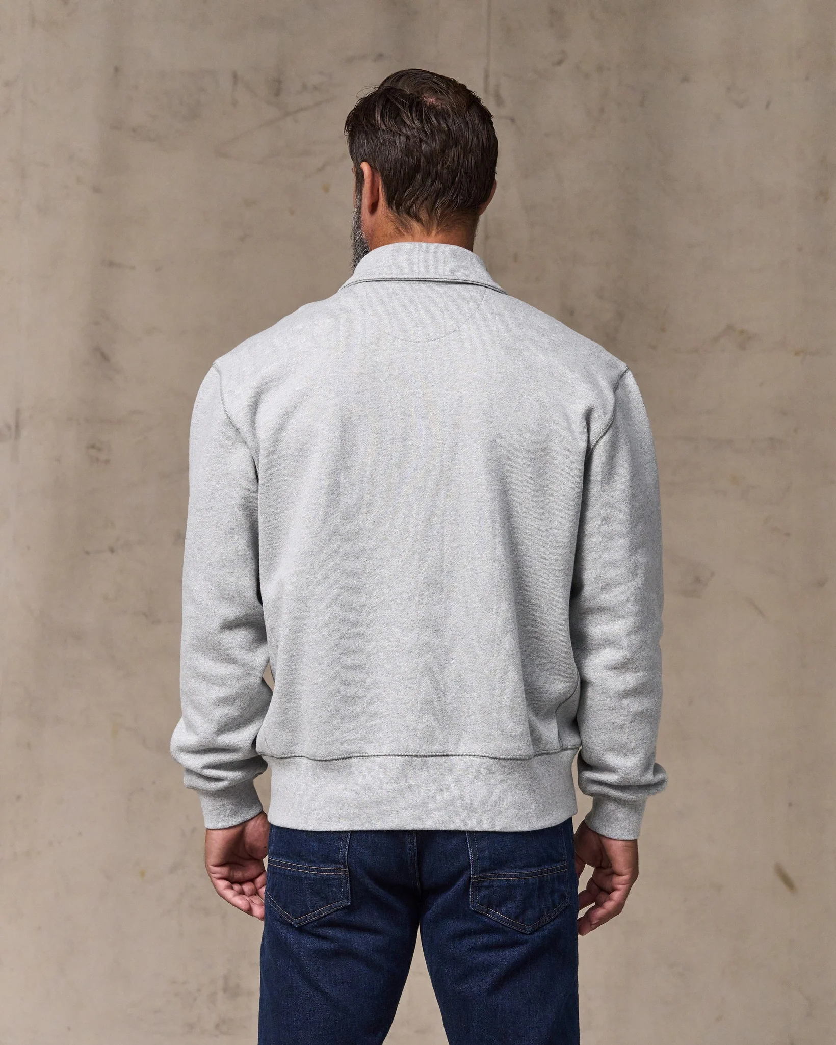 14-oz. Heritage Fleece Quarter Zip - Gray Heather - Image 3