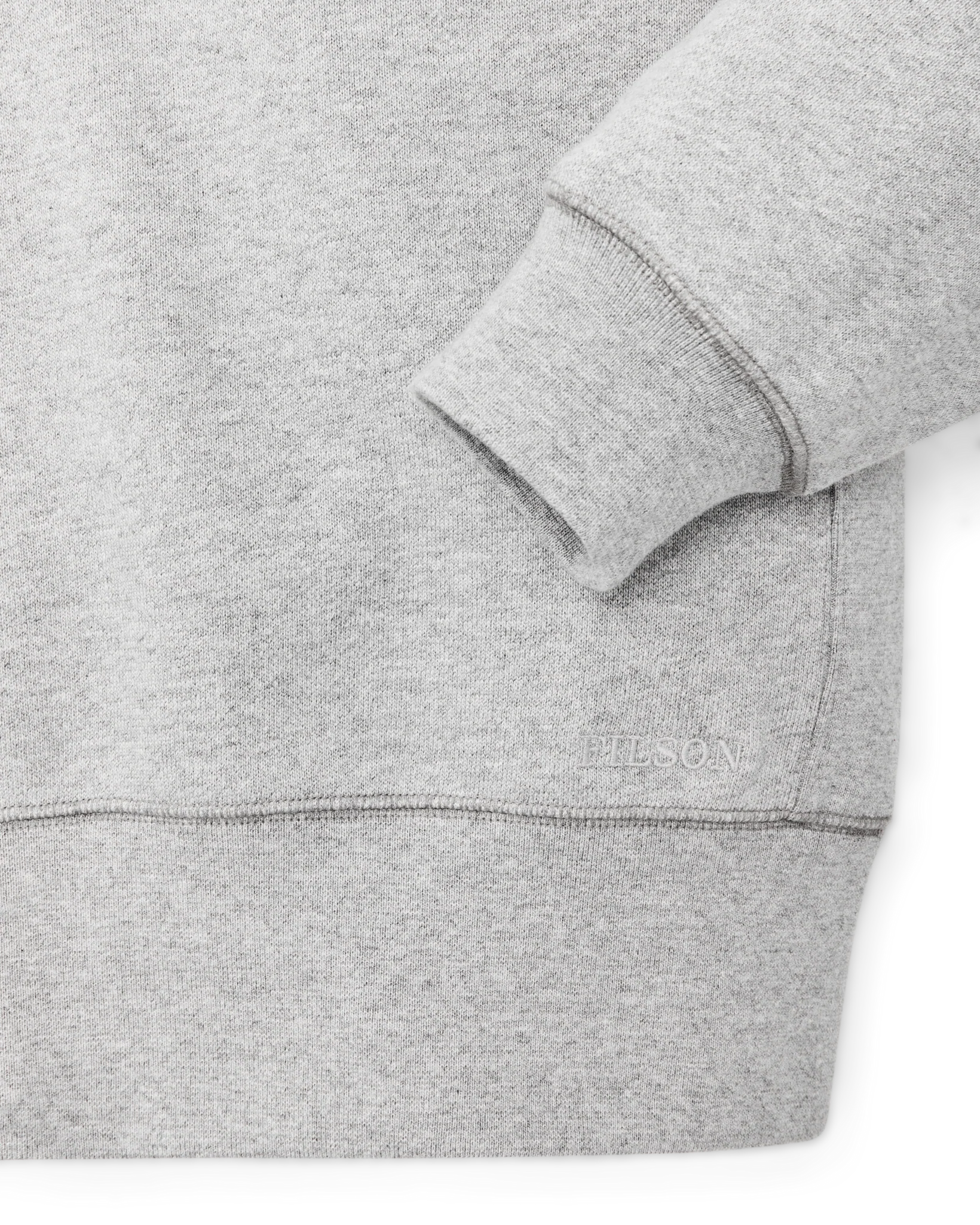 14-oz. Heritage Fleece Quarter Zip - Gray Heather - Image 7