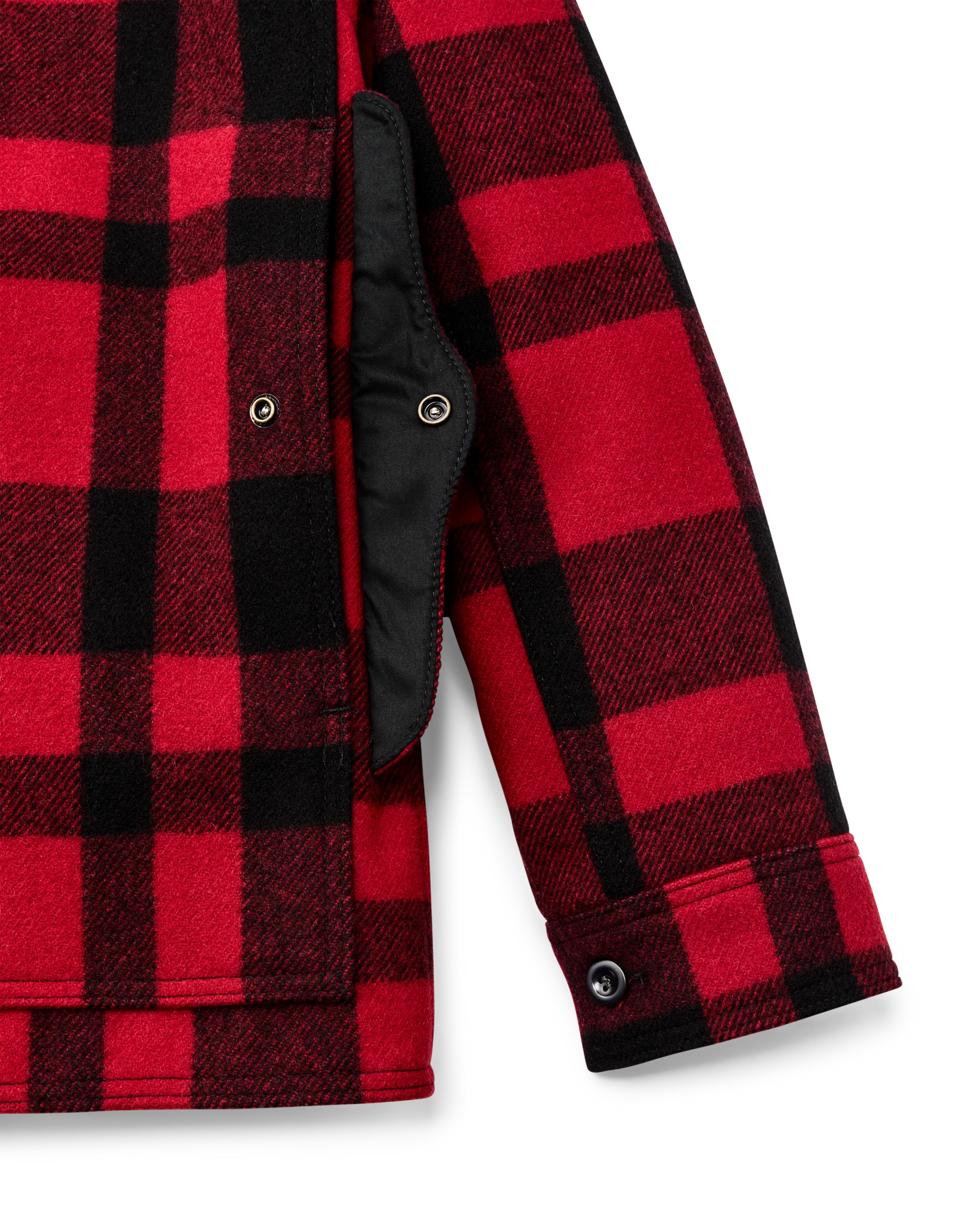 1940s Mackinaw Wool Cruiser Jacket - Red / Black Heritage Plaid - Image 6