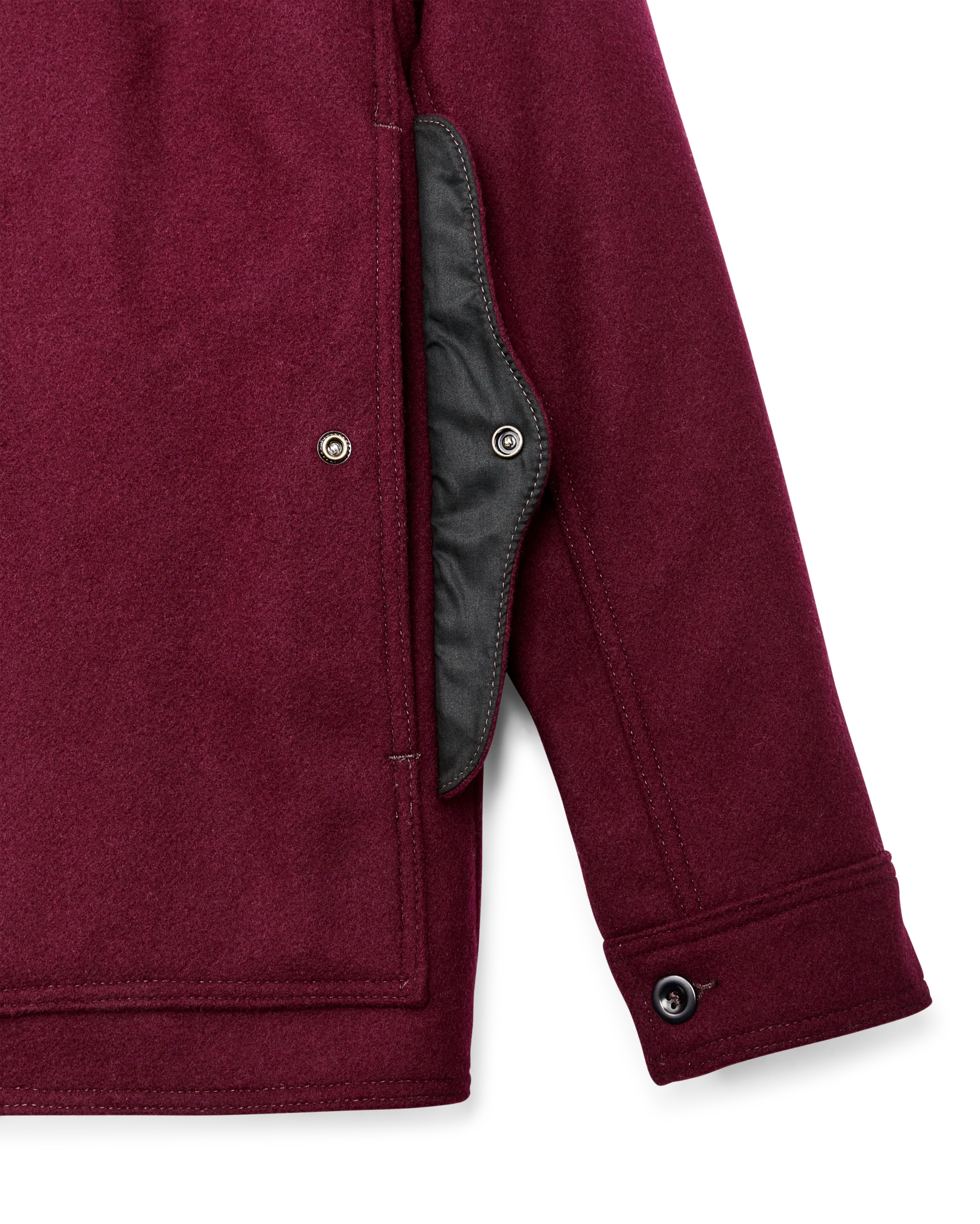 1940s Mackinaw Wool Cruiser Jacket - Wine - Image 9