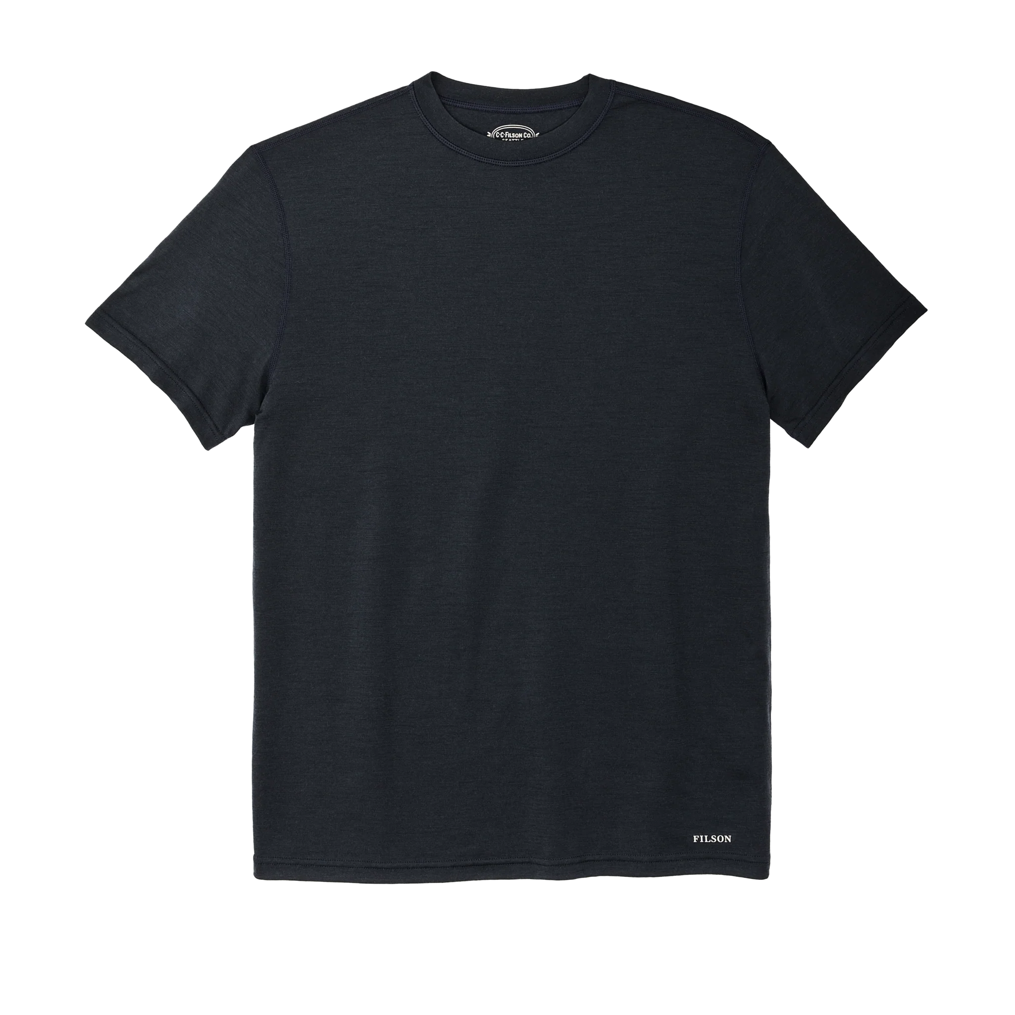 210g Merino Wool Short Sleeve Crewneck T-Shirt - Dark Navy