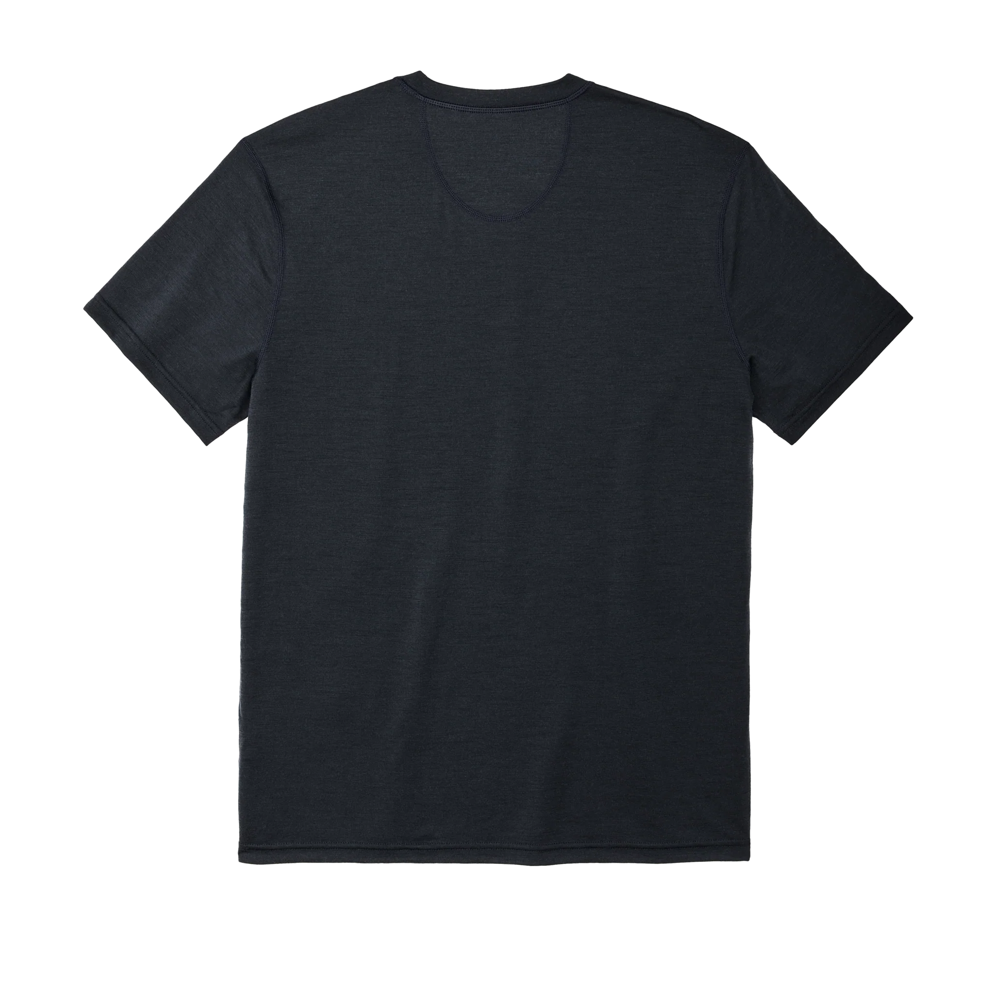 210g Merino Wool Short Sleeve Crewneck T-Shirt - Dark Navy - Image 2