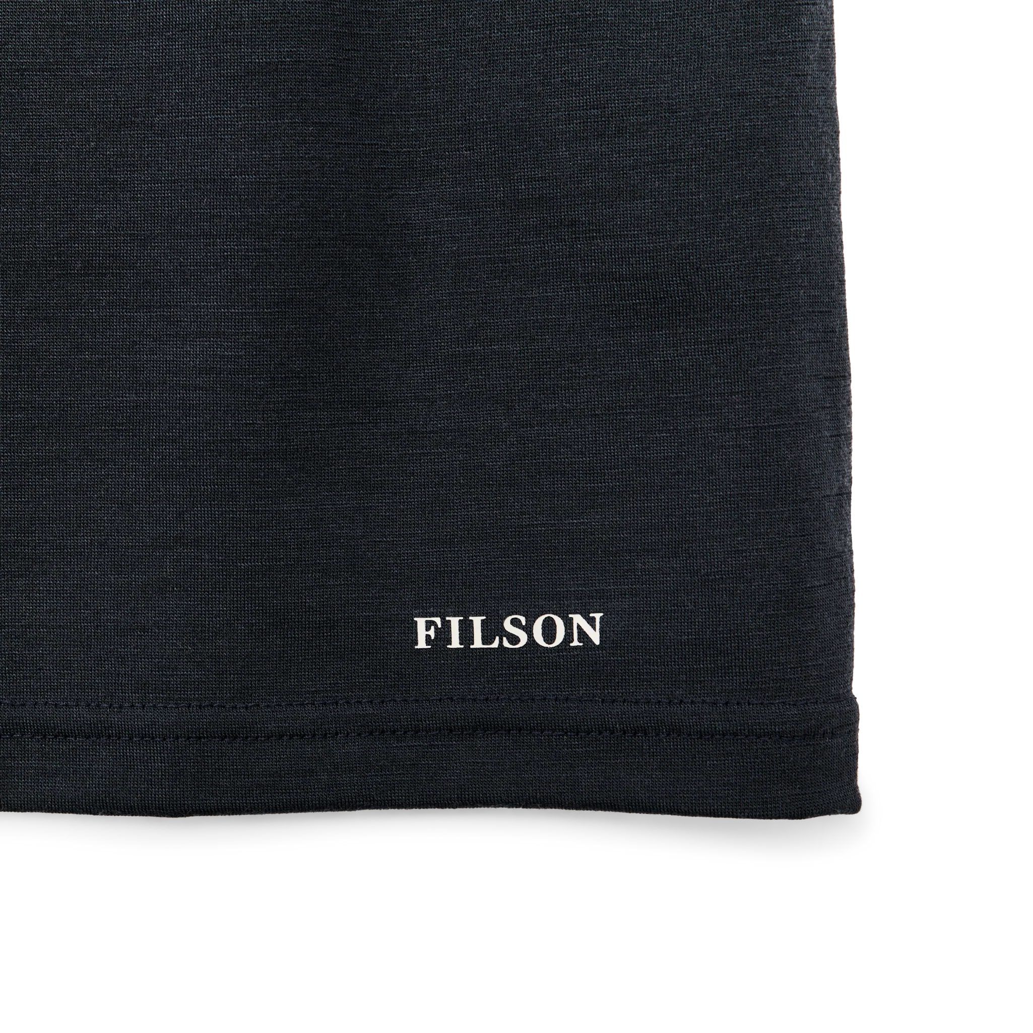 210g Merino Wool Short Sleeve Crewneck T-Shirt - Dark Navy - Image 3