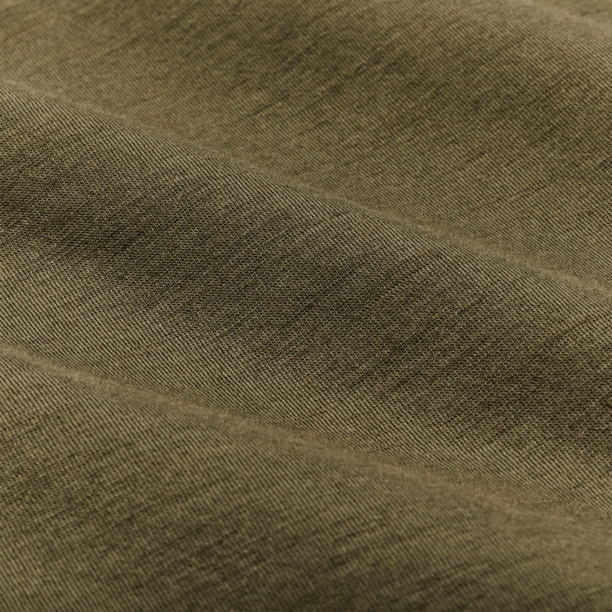 210g Merino Wool Short Sleeve Crewneck T-Shirt - Dark Olive - Image 4
