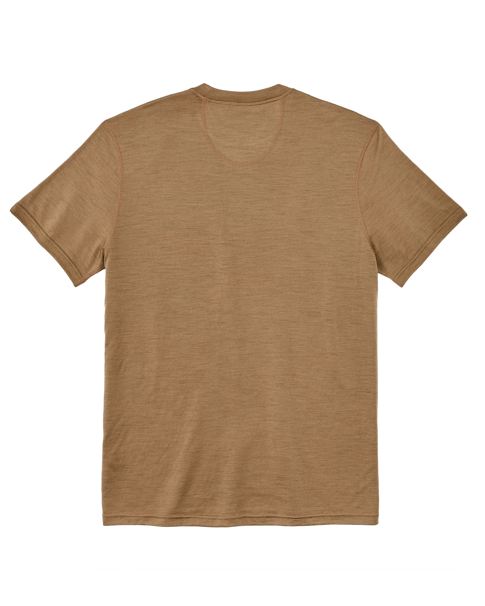 210g Merino Wool Short Sleeve Crewneck T-Shirt - Rugged Tan - Image 4