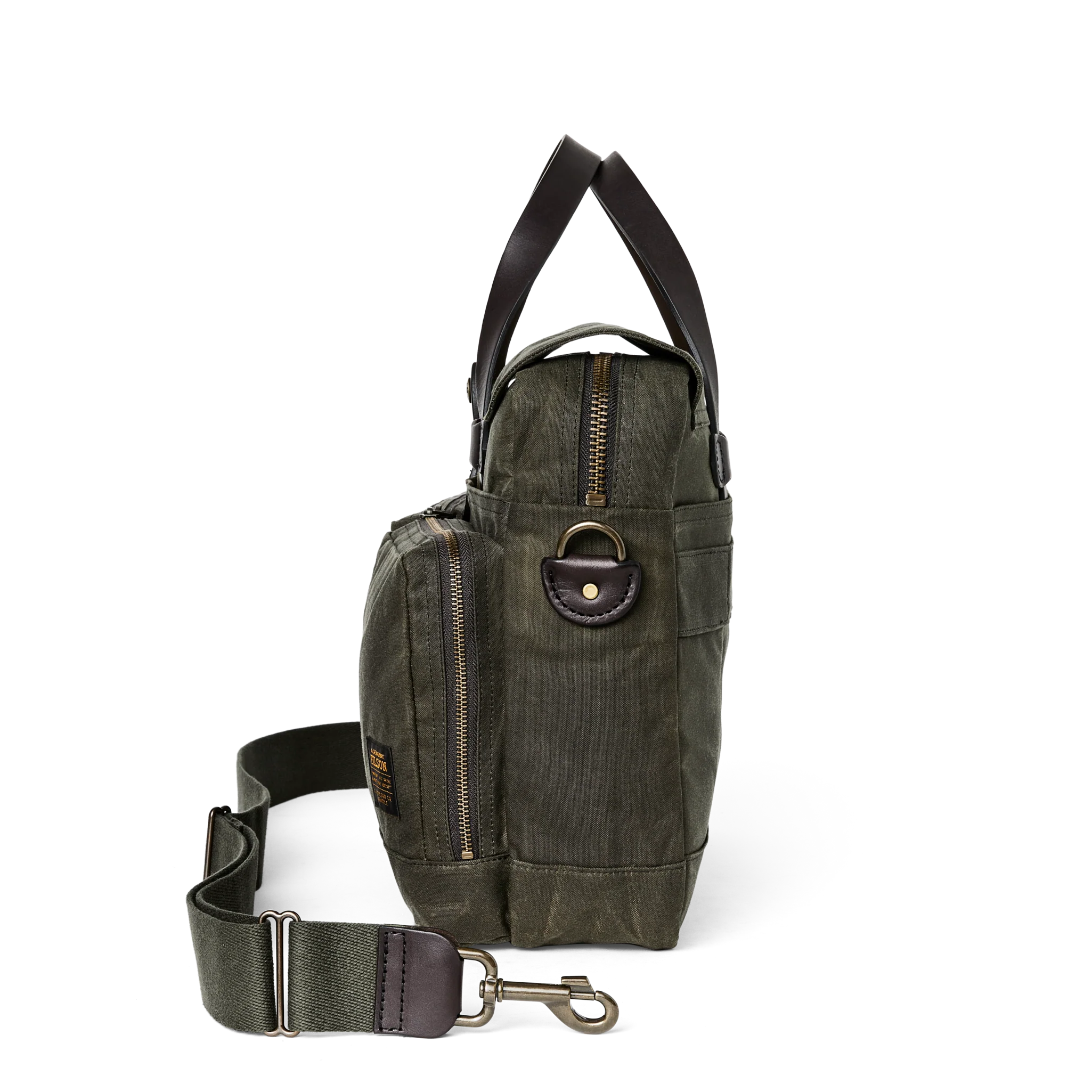 24 Hour Tin Cloth Briefcase - Otter Green - Image 5