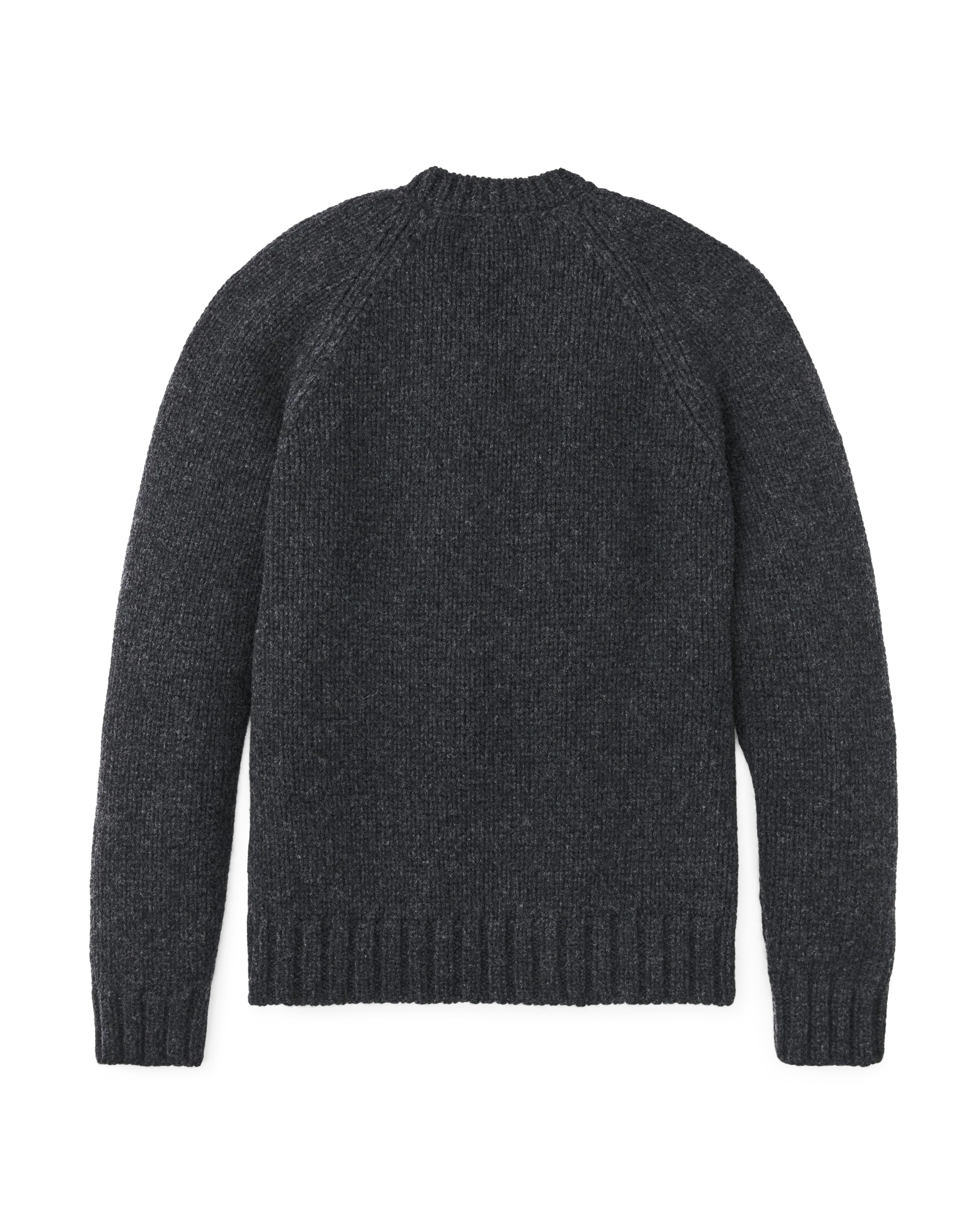 3-gauge Alpaca Blend Sweater - Black Heather - Image 4