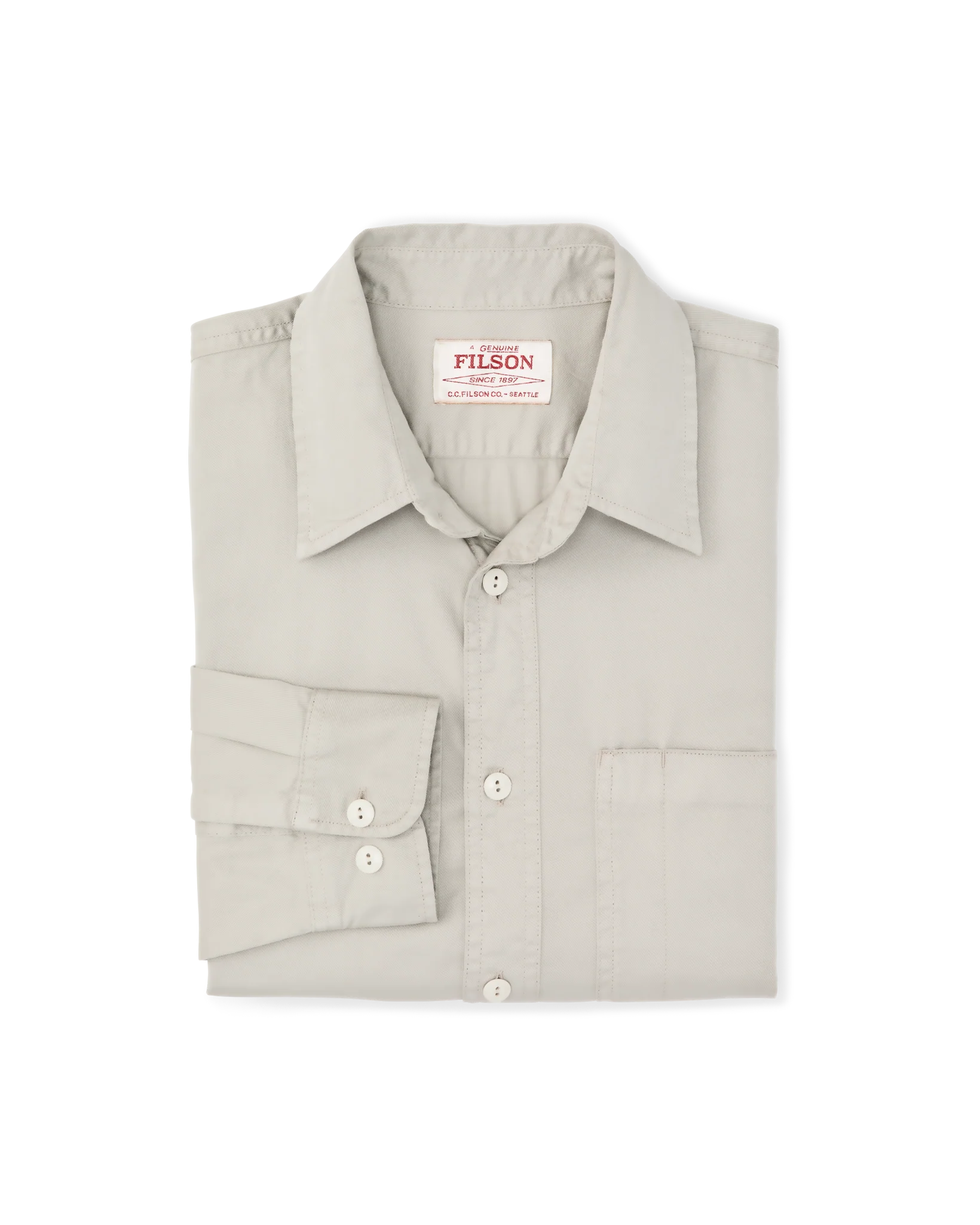 4.5-oz. Twill Shirt - Gray Sky - Image 6