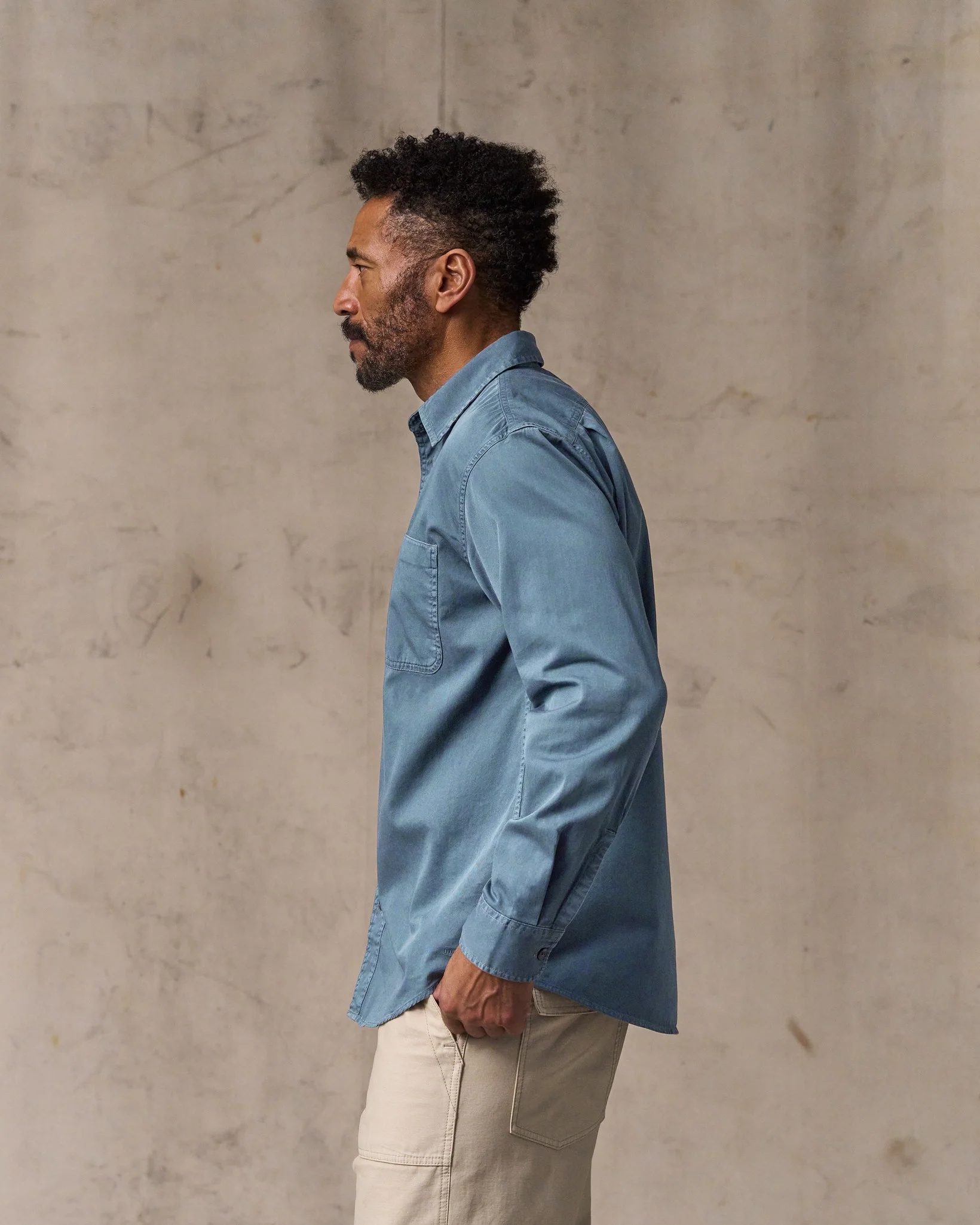 4.5-oz. Twill Shirt - Orion Blue - Image 3