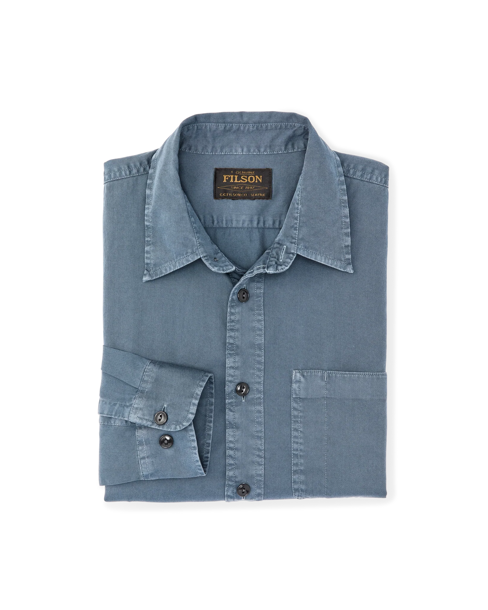 4.5-oz. Twill Shirt - Orion Blue - Image 7