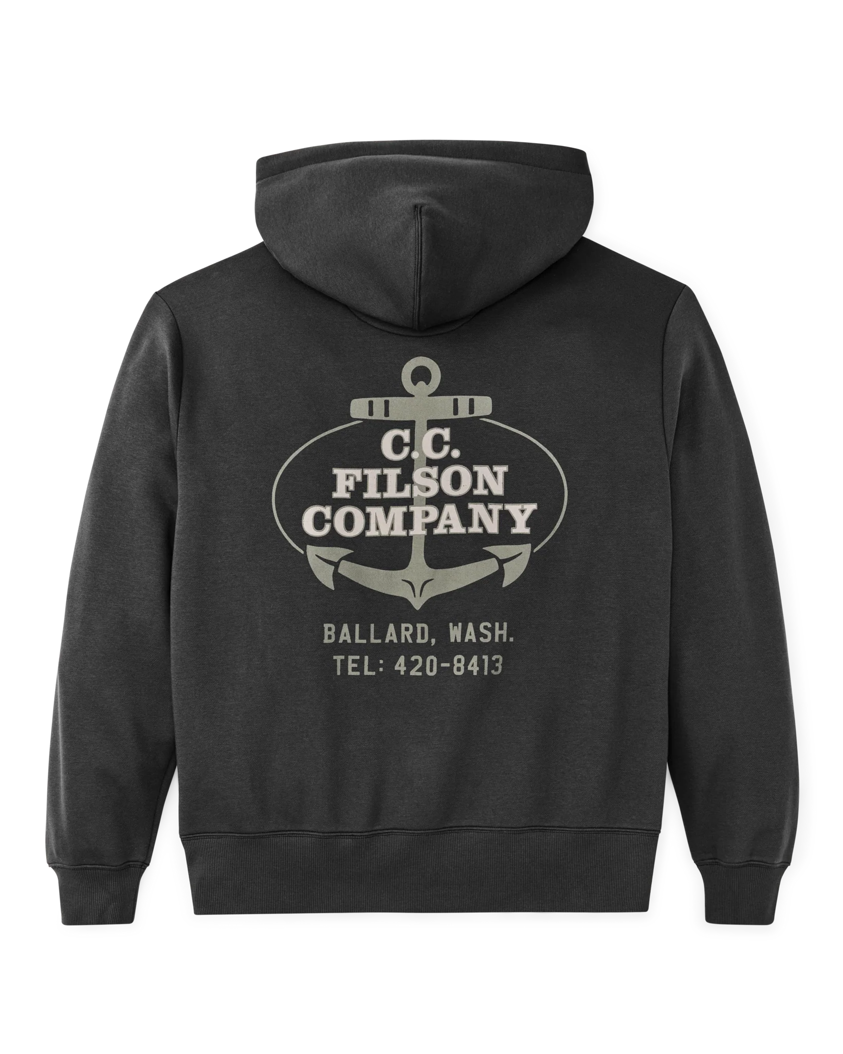 Ballard Graphic Hoodie - Faded Black