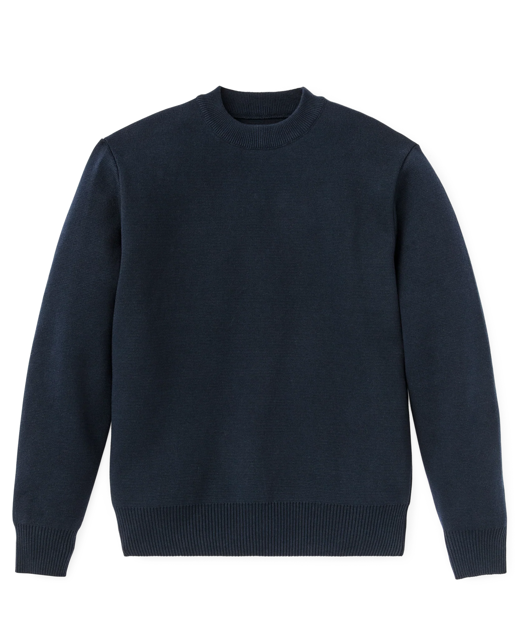 Cotton Crewneck Guide Sweater - Dark Navy - Image 4