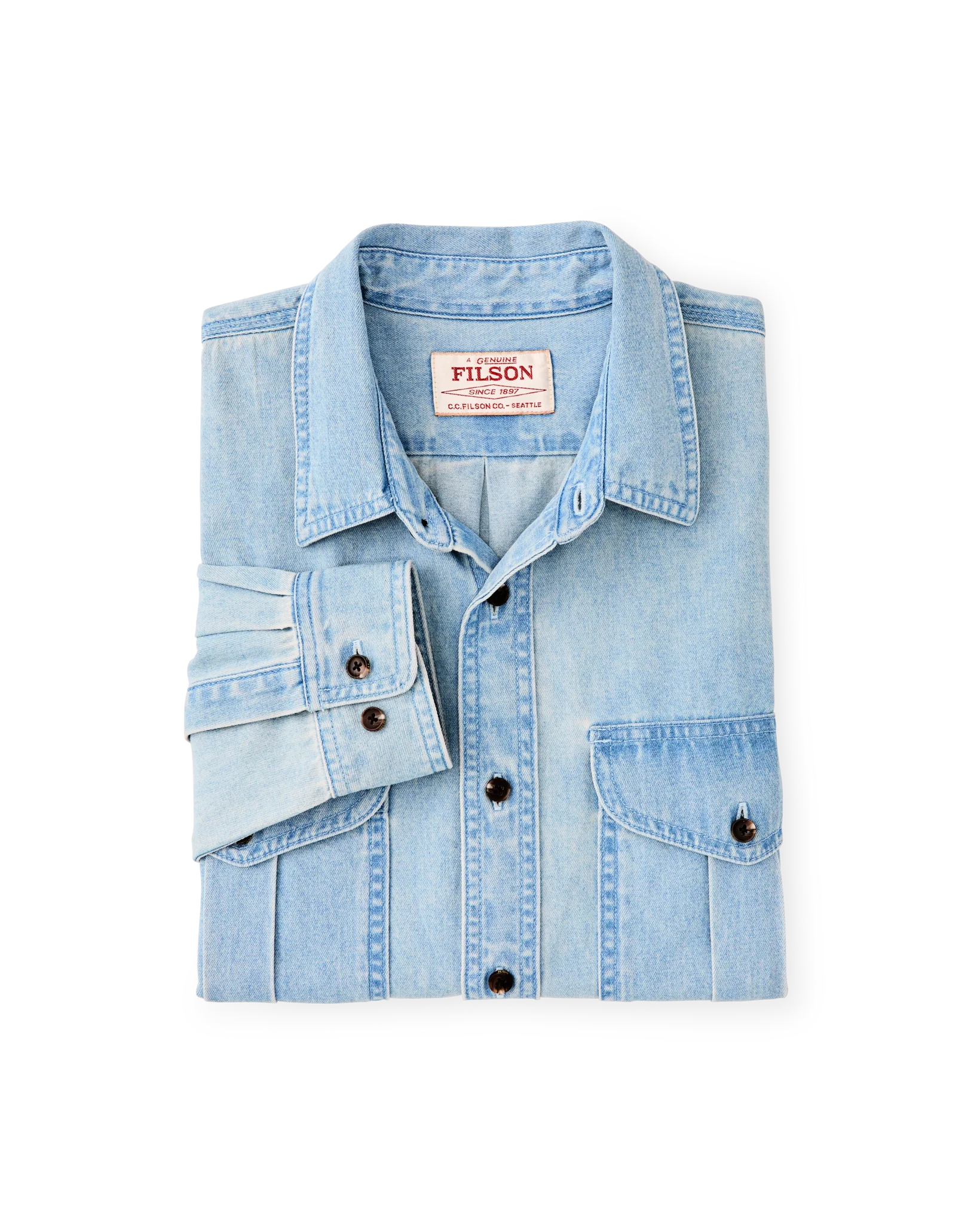 Denim Guide Shirt - Light Indigo - Image 6