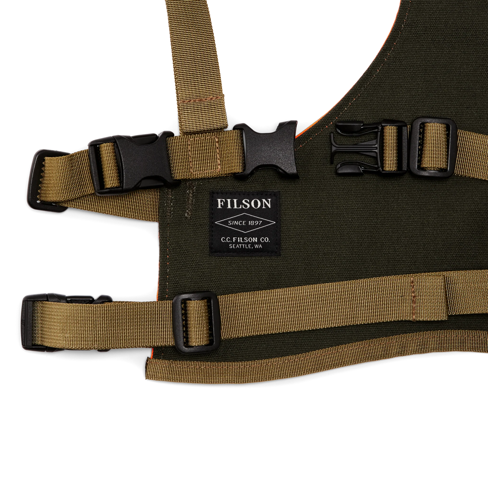 Dog Chest Protector - Blaze Orange - Image 3