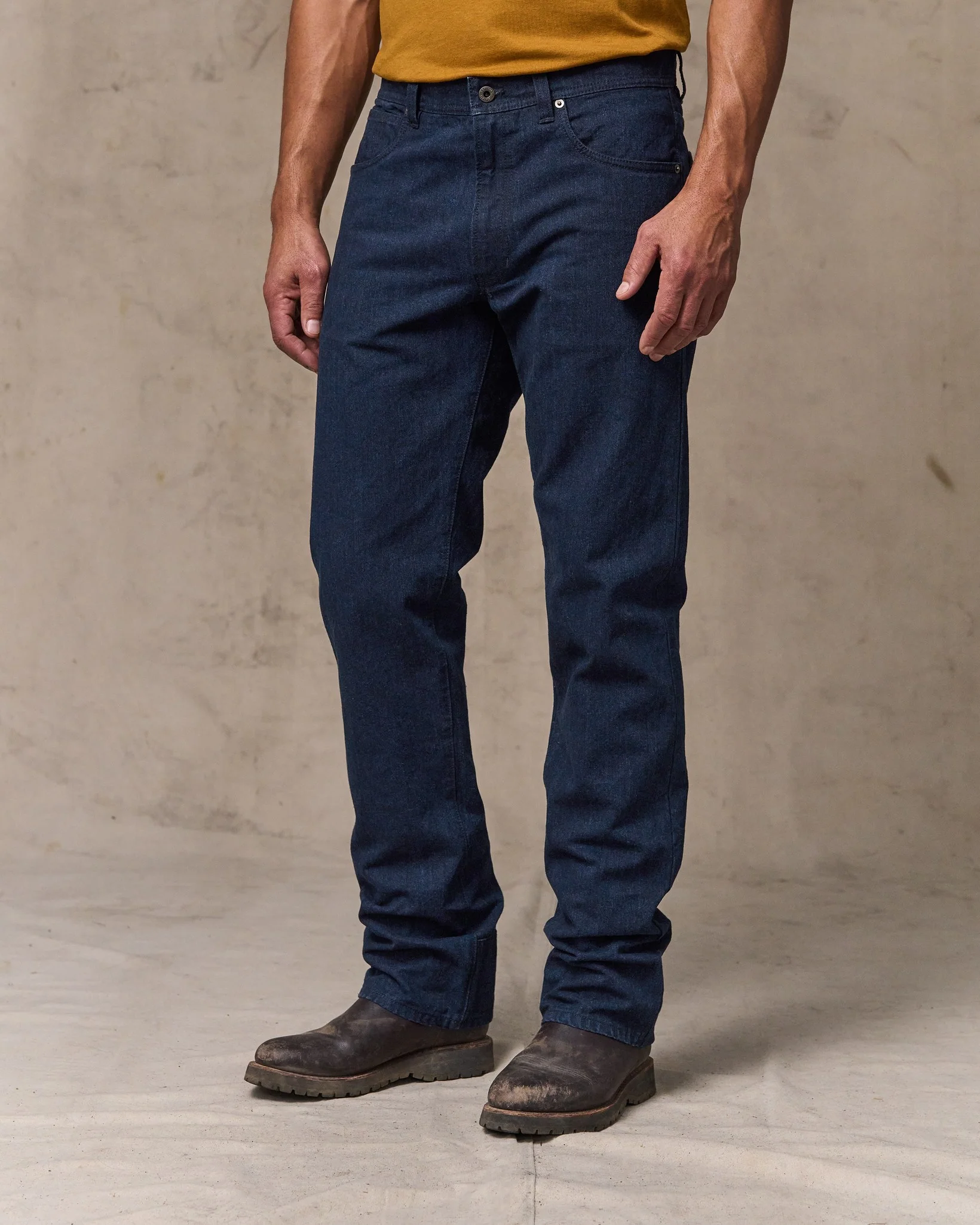 Dry Tin Cloth 5-pocket Pants - Indigo - Image 3