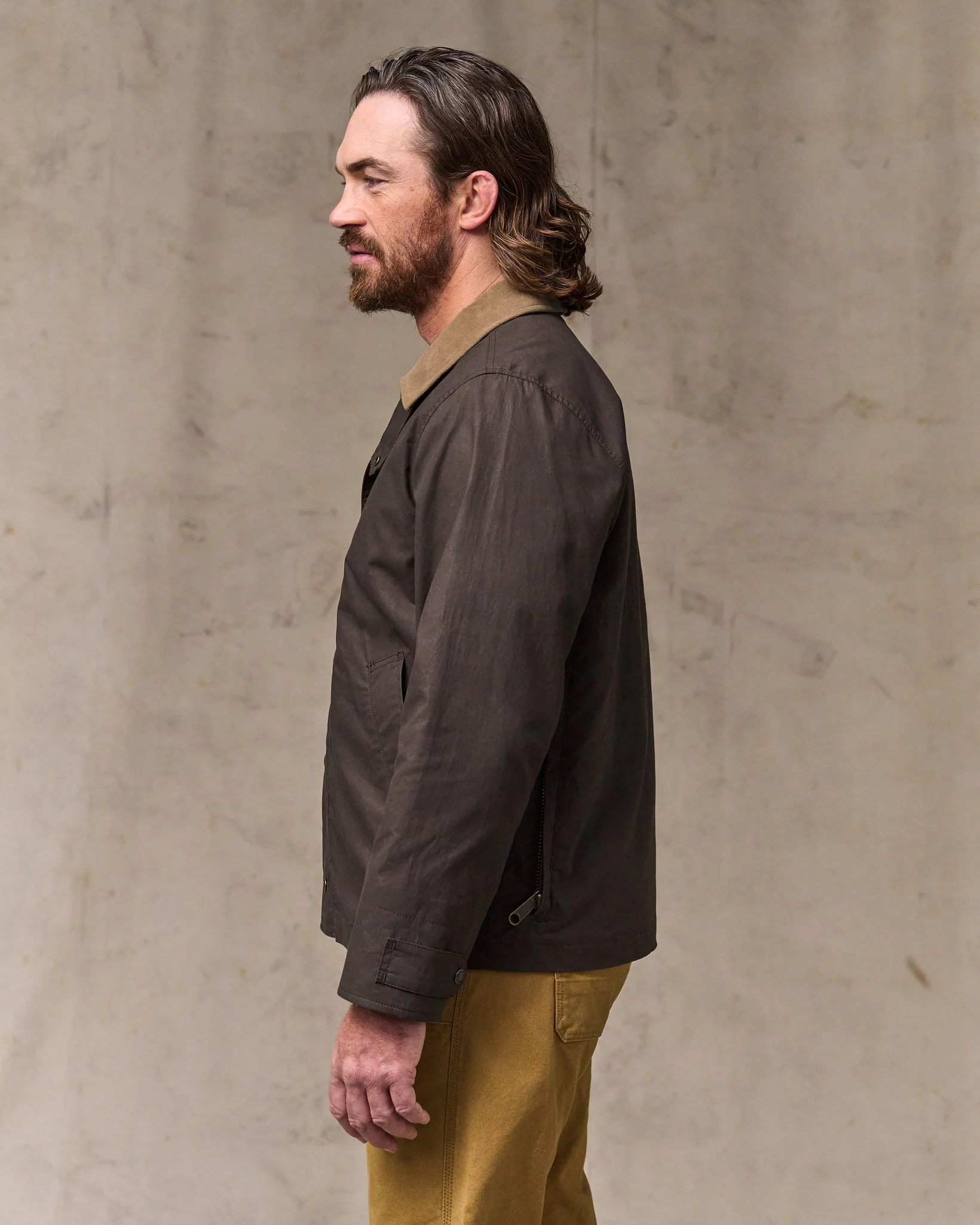 Dry Wax Short Field Jacket - Dark Brown - Image 4