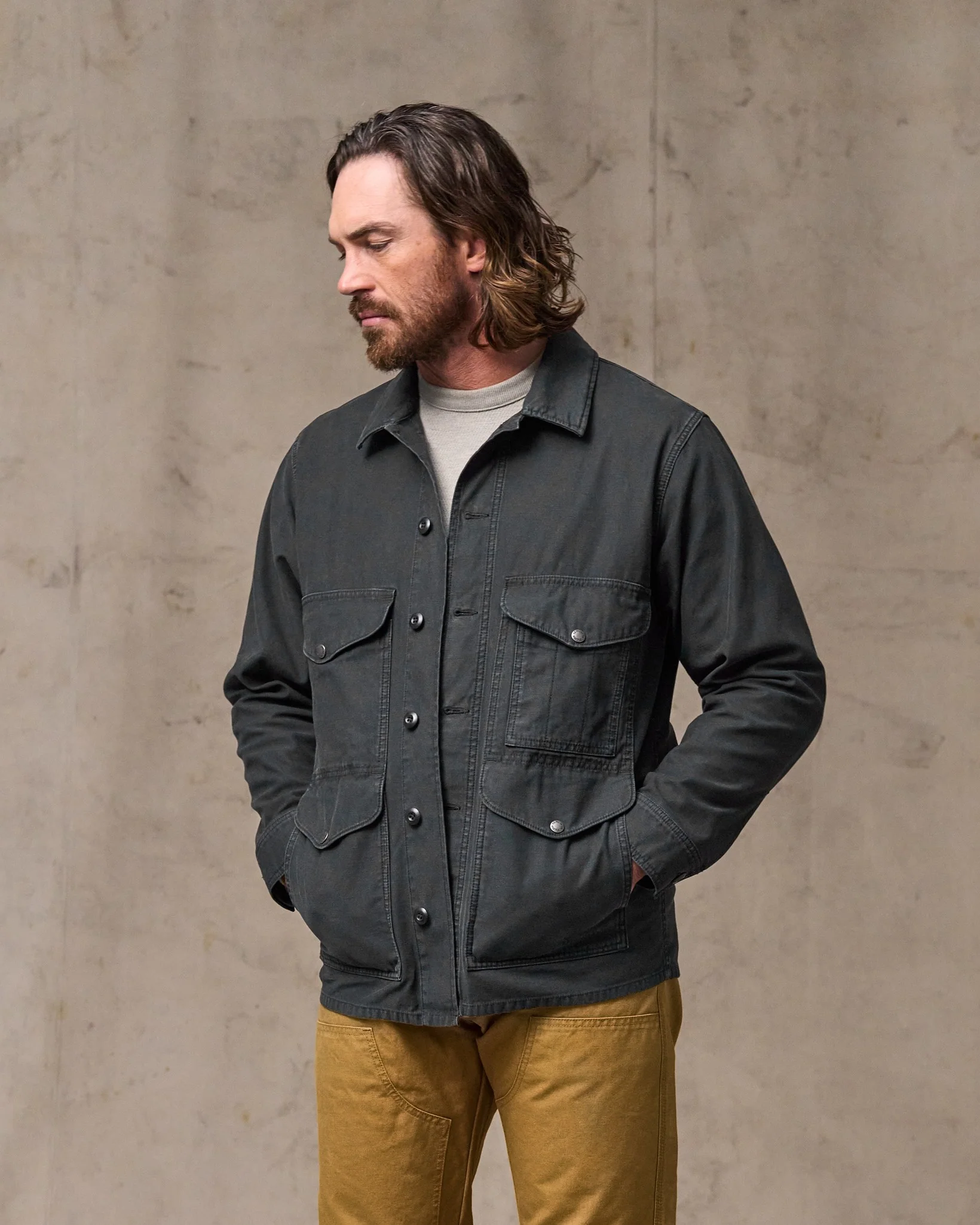 Field Cruiser Jacket - Washed Faded Black - Image 4