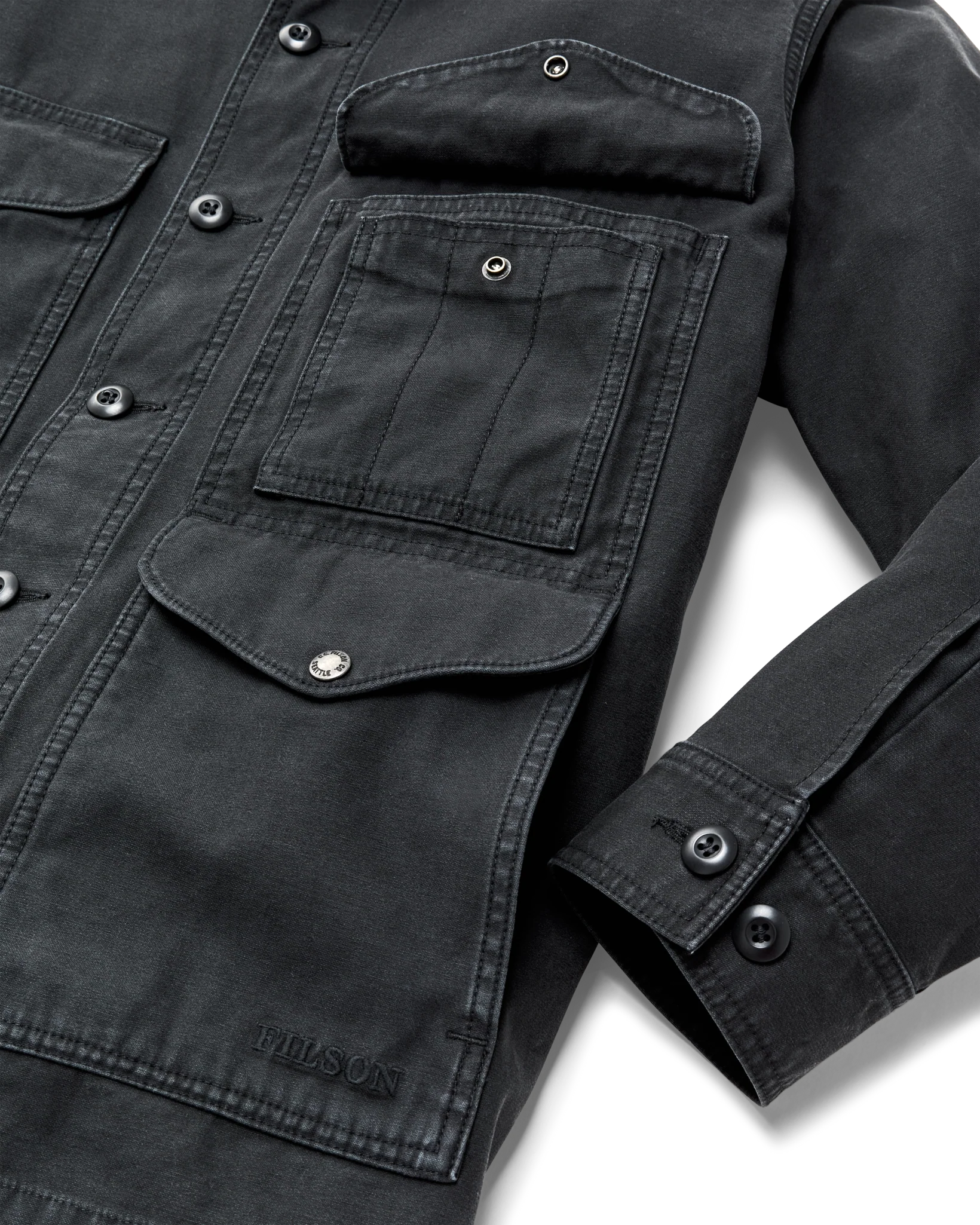 Field Cruiser Jacket - Washed Faded Black - Image 8