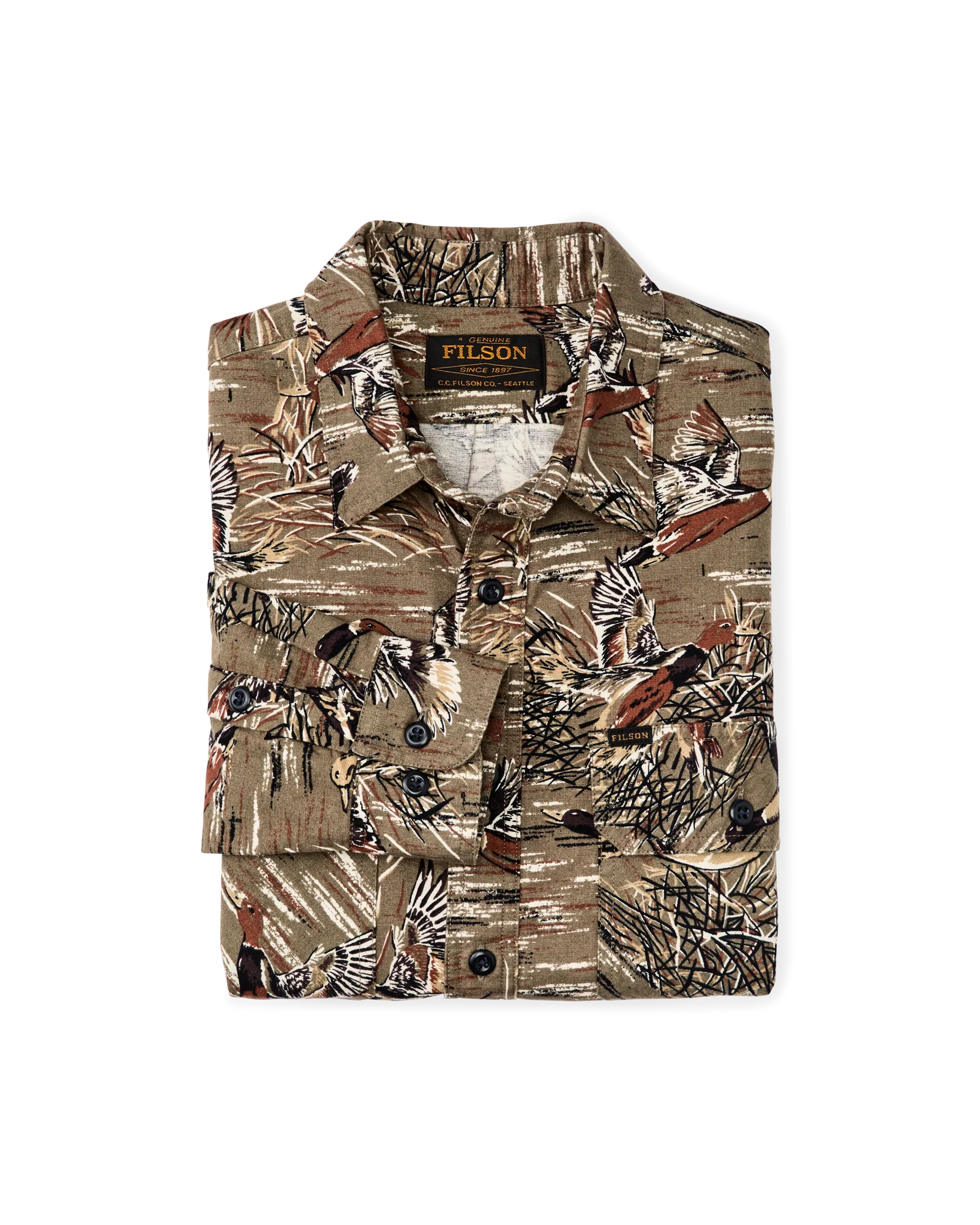Field Flannel Shirt - Brown / Marsh Mallards - Image 3
