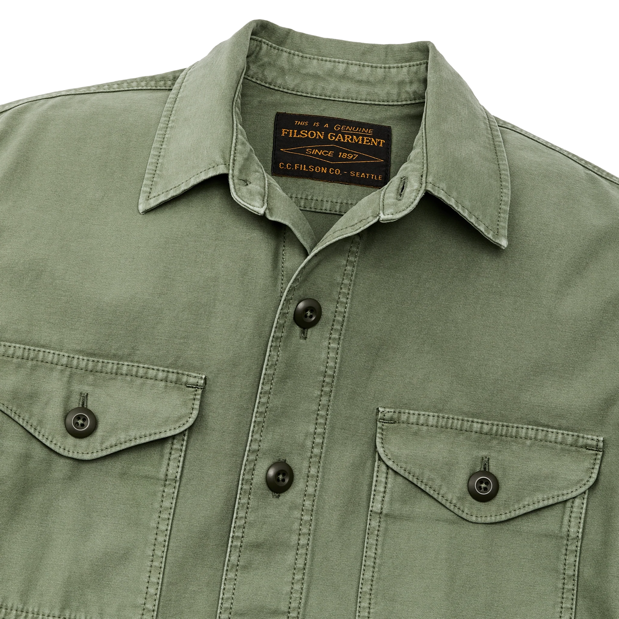 Field Jac-shirt - Washed Fatigue Green - Image 6