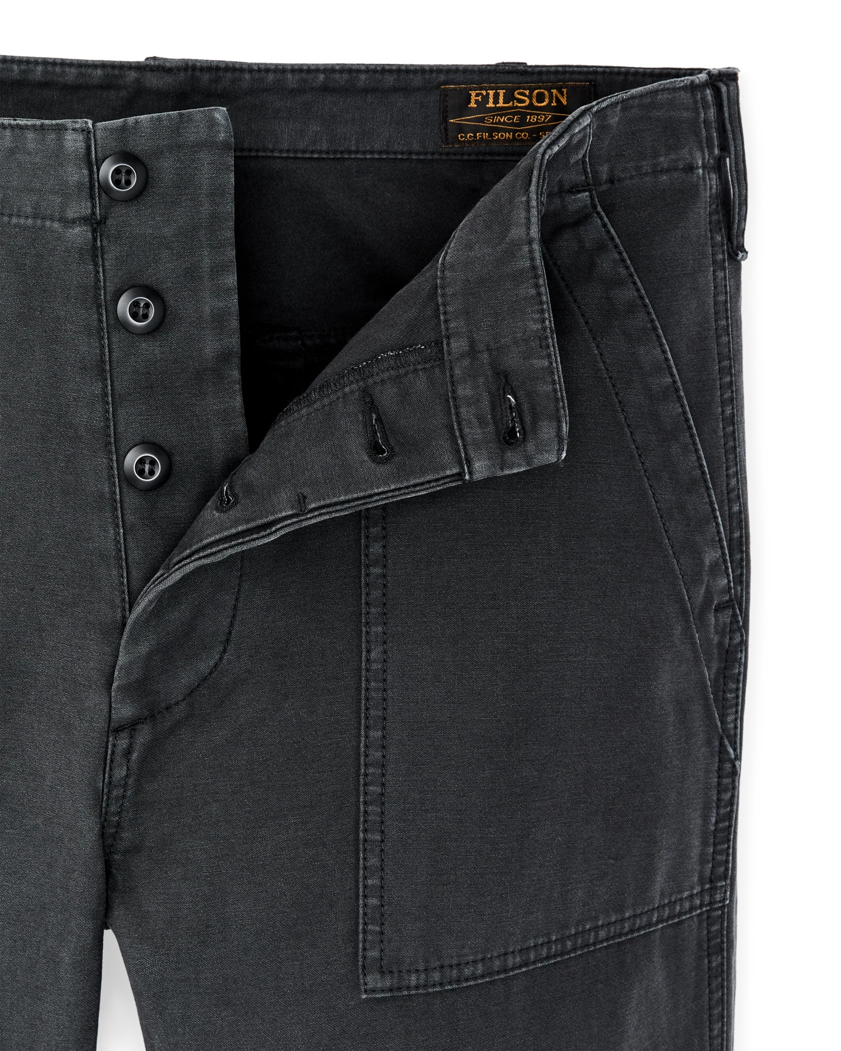 Field Supply Pants - Washed Faded Black - Image 6