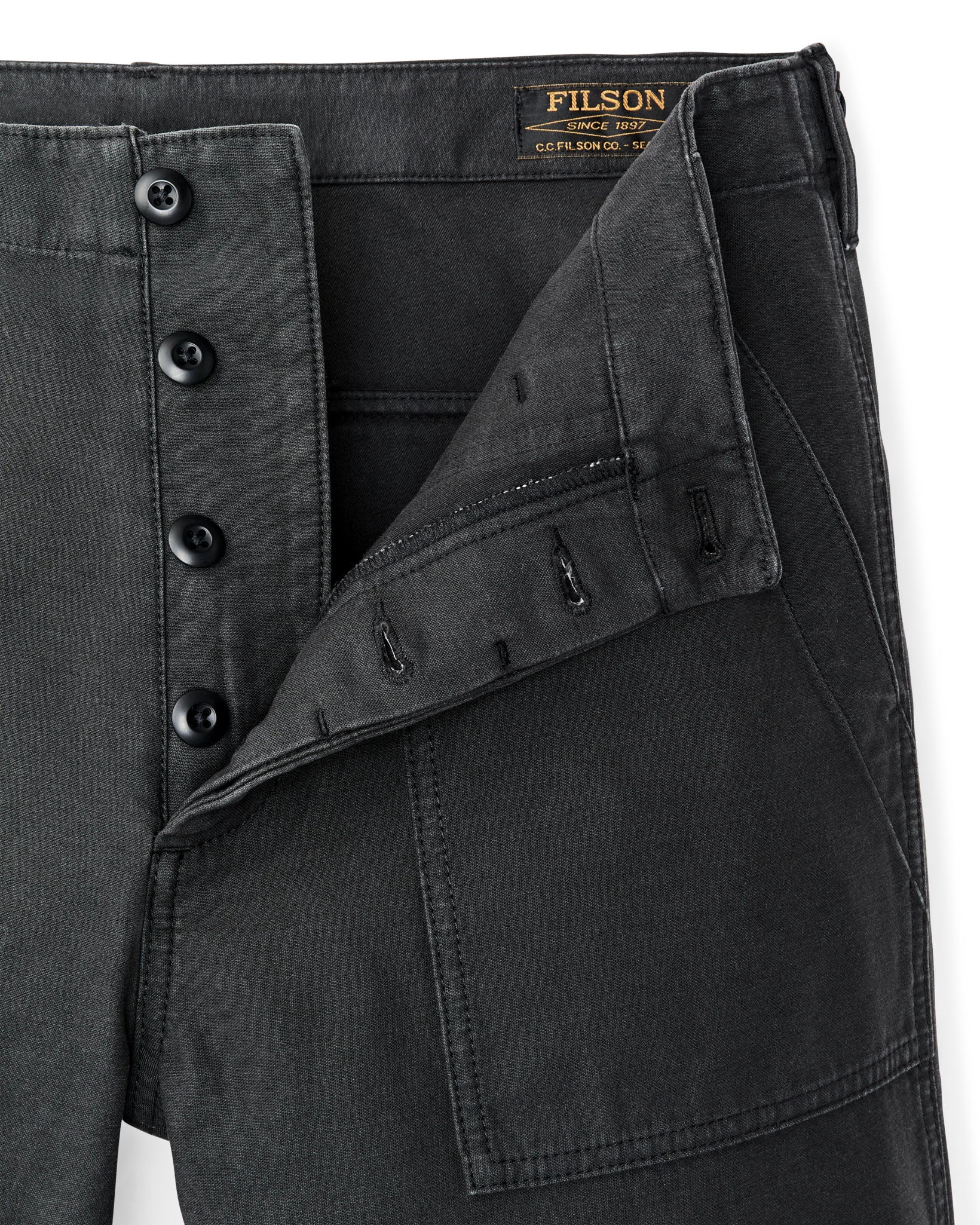 Field Supply Shorts - Washed Faded Black - Image 7