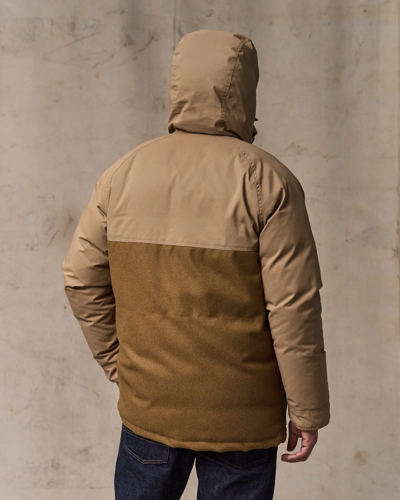 Filson X Crescent Down Works Parka - Dark Tan / Tan - Image 7
