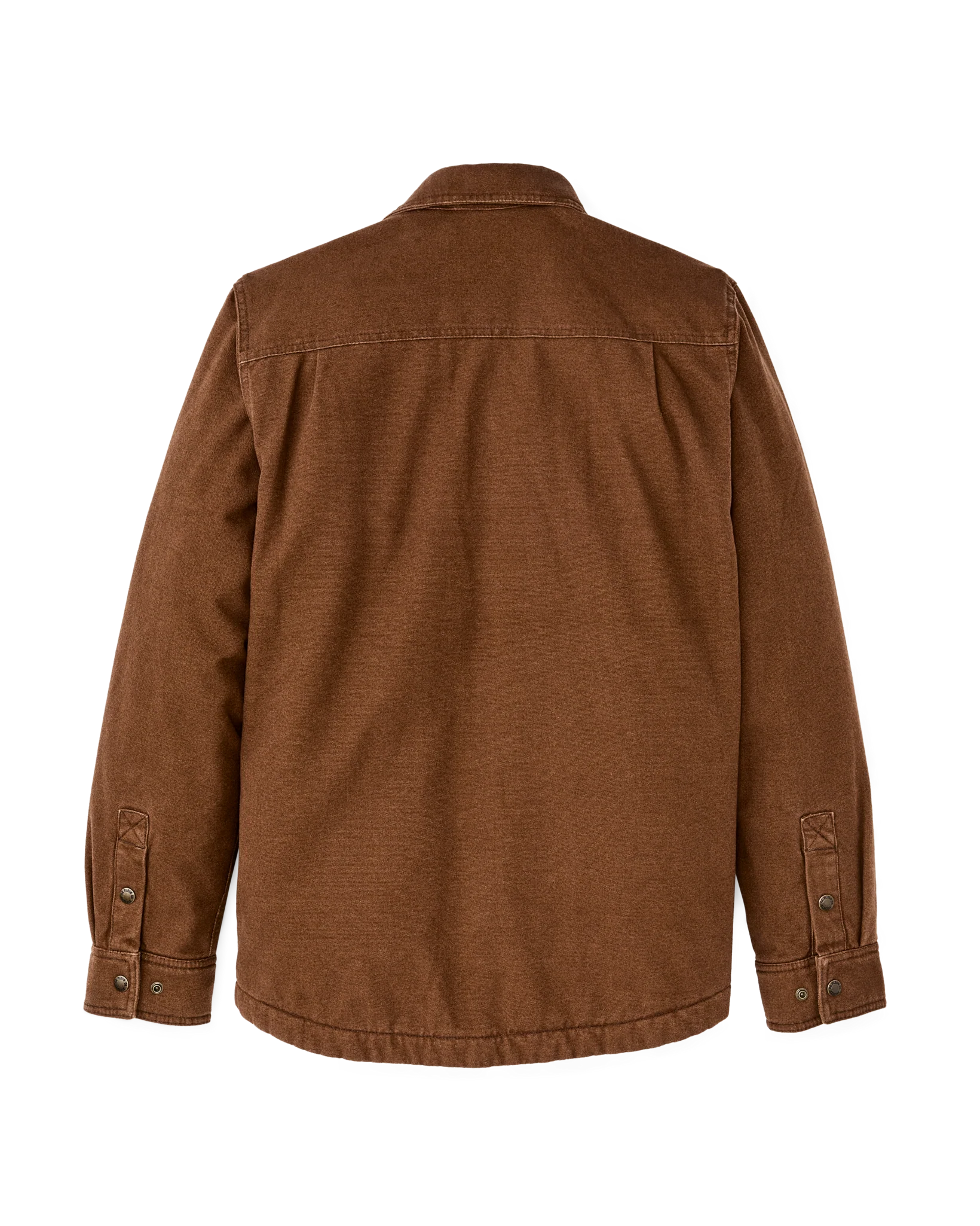 Fleece Lined Jac-shirt - Brown - Image 2