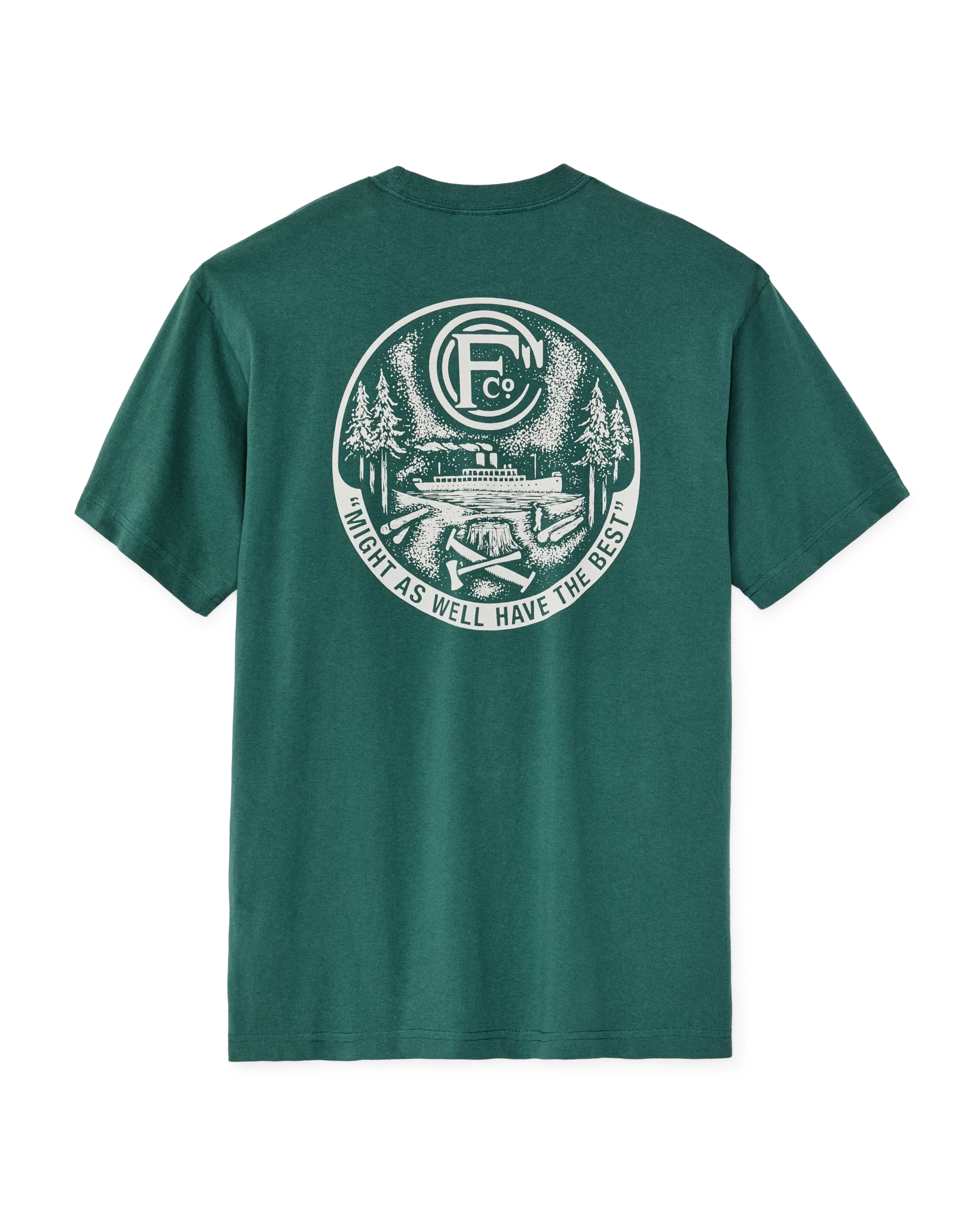 Forestry Graphic T-Shirt - Mallard Green - Image 5