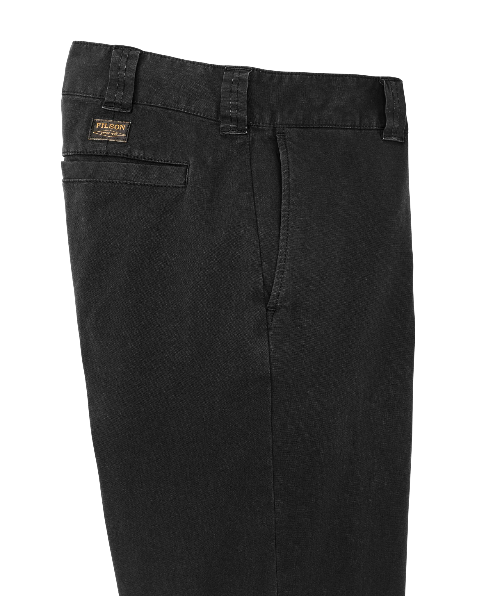 Granite Mountain Flat Front Pants - Washed Faded Black - Image 7