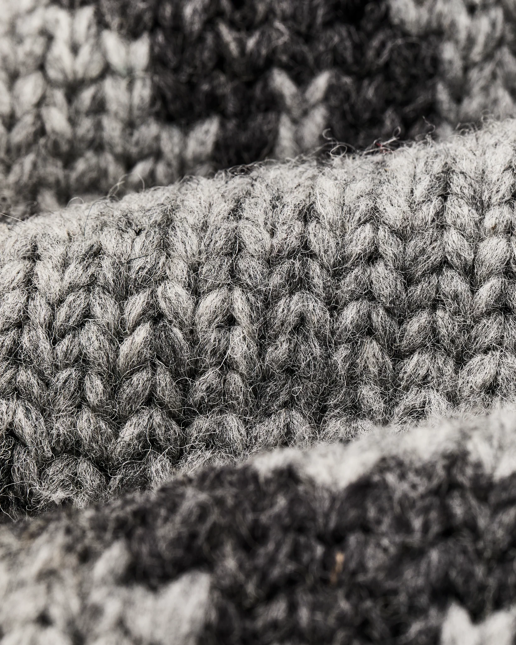 Handmade Full-zip Sweater - Heather Gray / Fishing Boat - Image 8