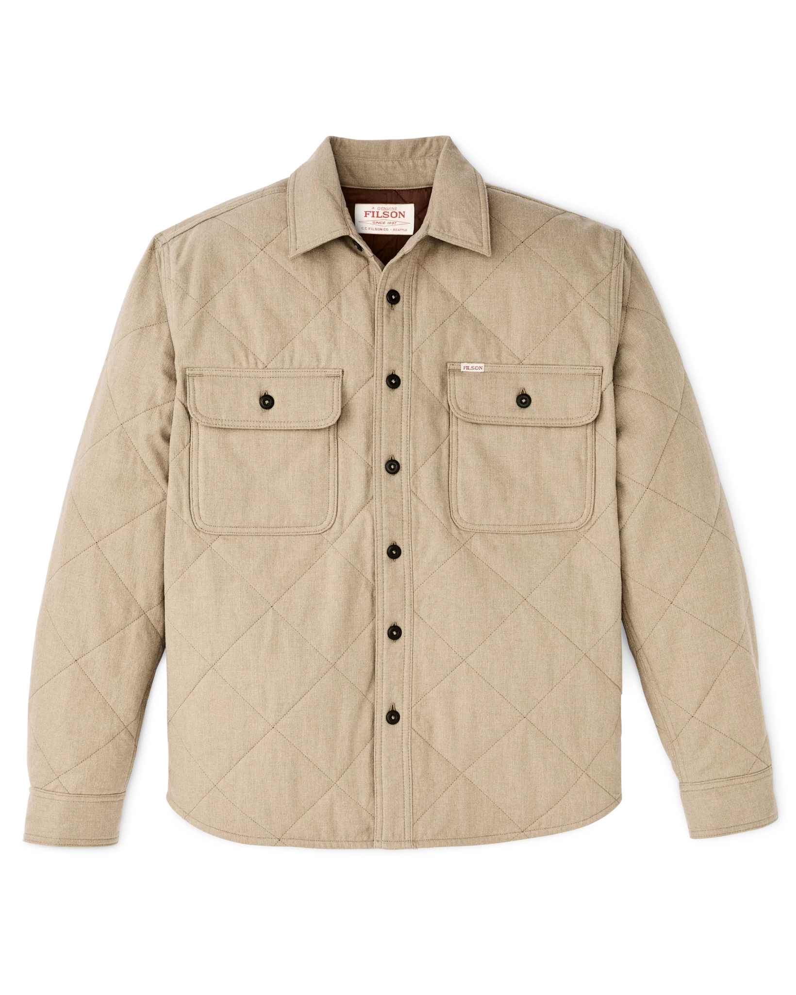 Insulated Flannel Shirt - Warm Khaki - Image 6