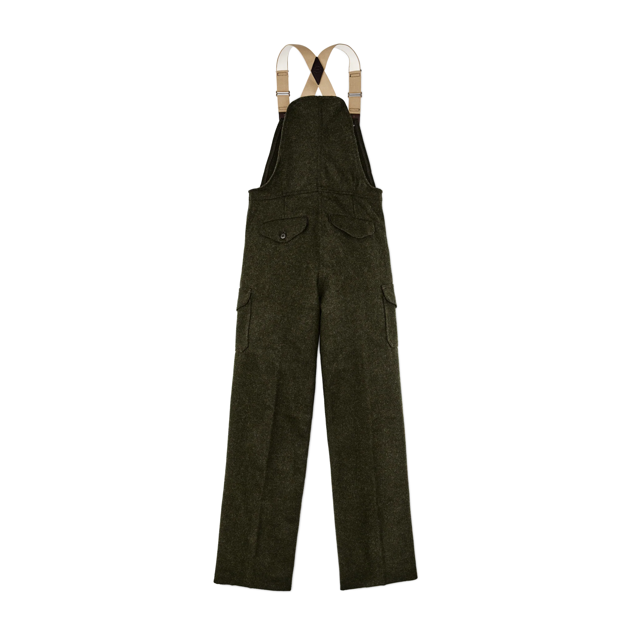 Mackinaw Wool Bibs - Forest Green - Image 3