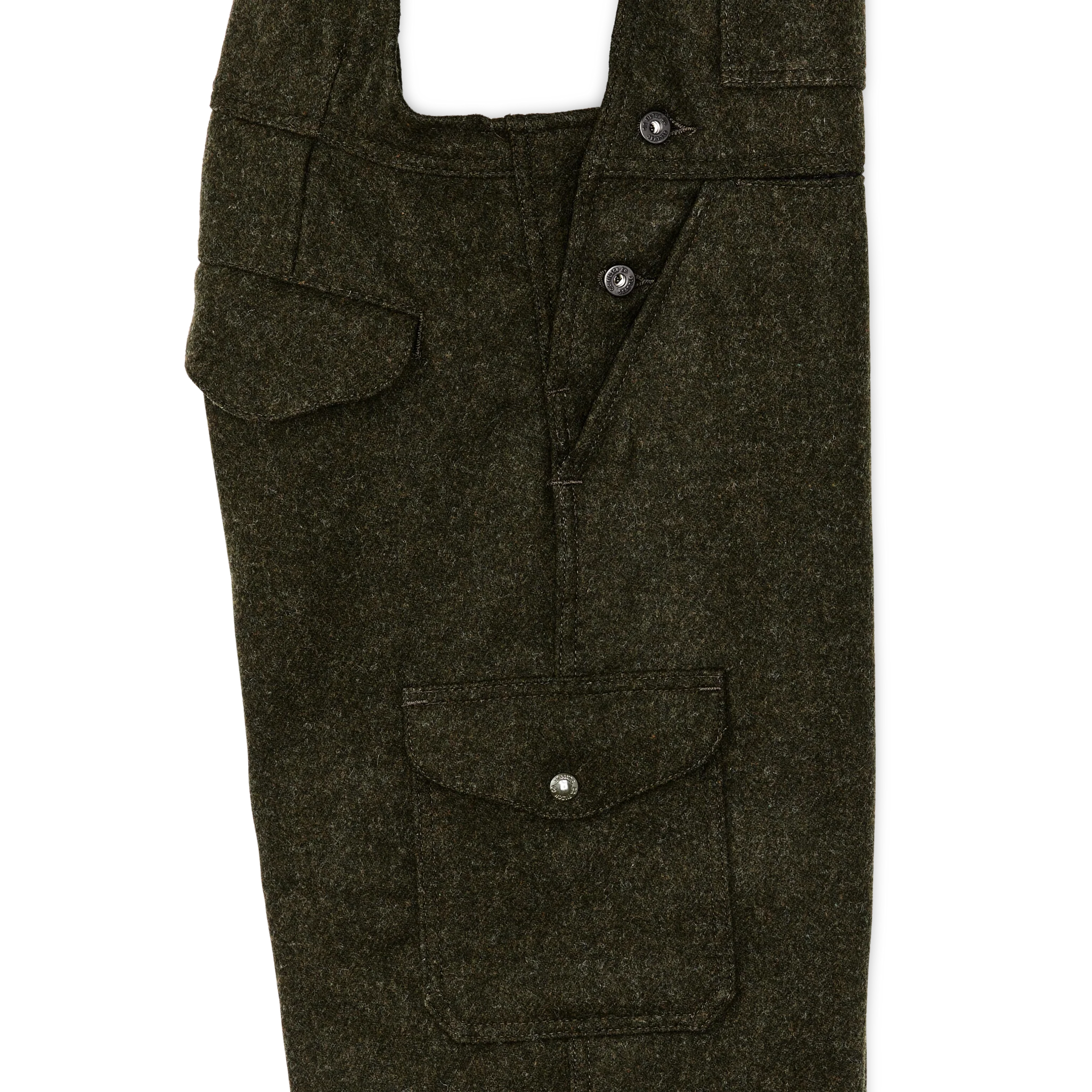 Mackinaw Wool Bibs - Forest Green - Image 6