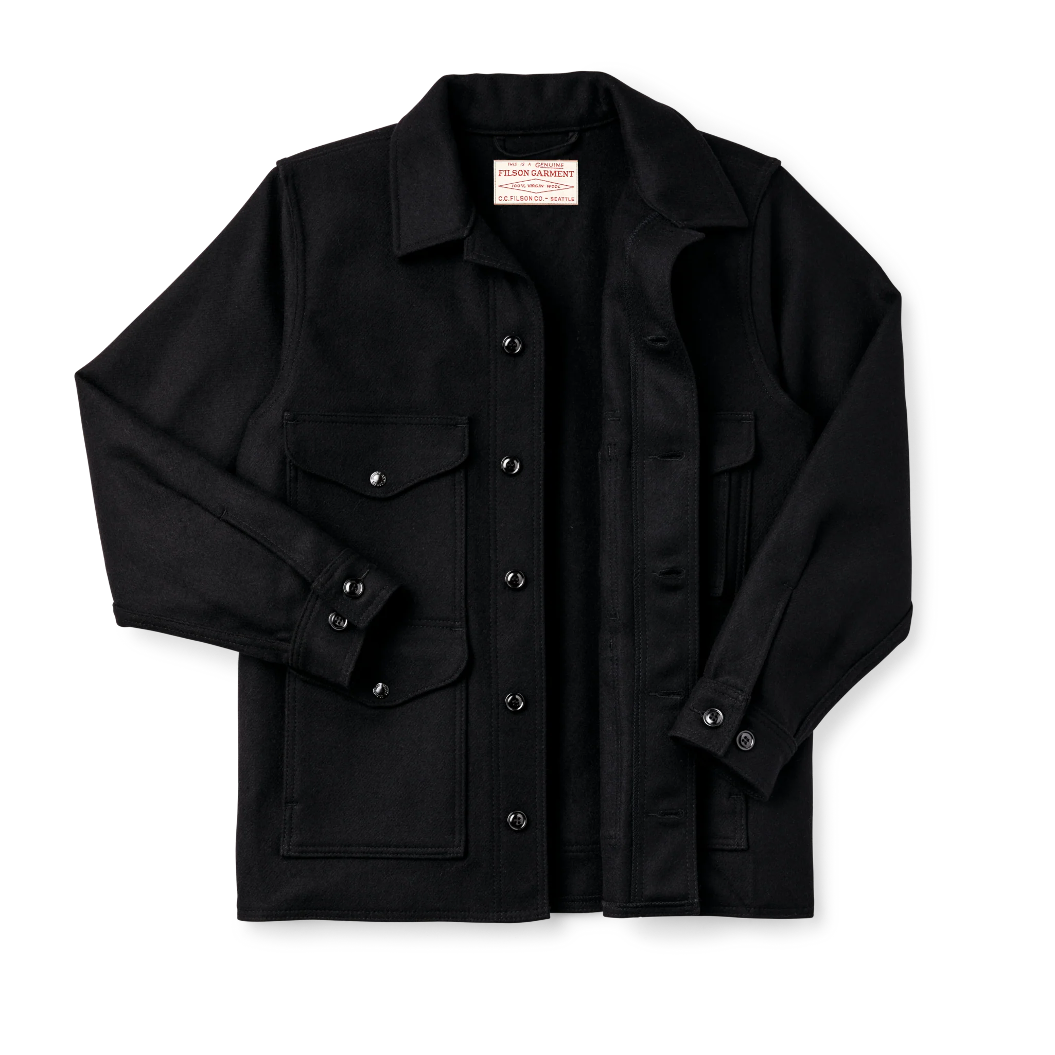 Mackinaw Wool Cruiser Jacket - Dark Navy / Solid - Image 5