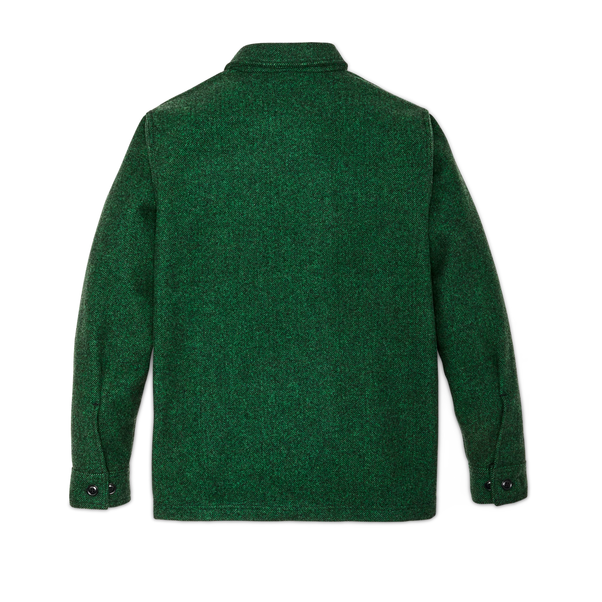 Mackinaw Wool Jac-shirt - Kelly Green / Black Twill - Image 2