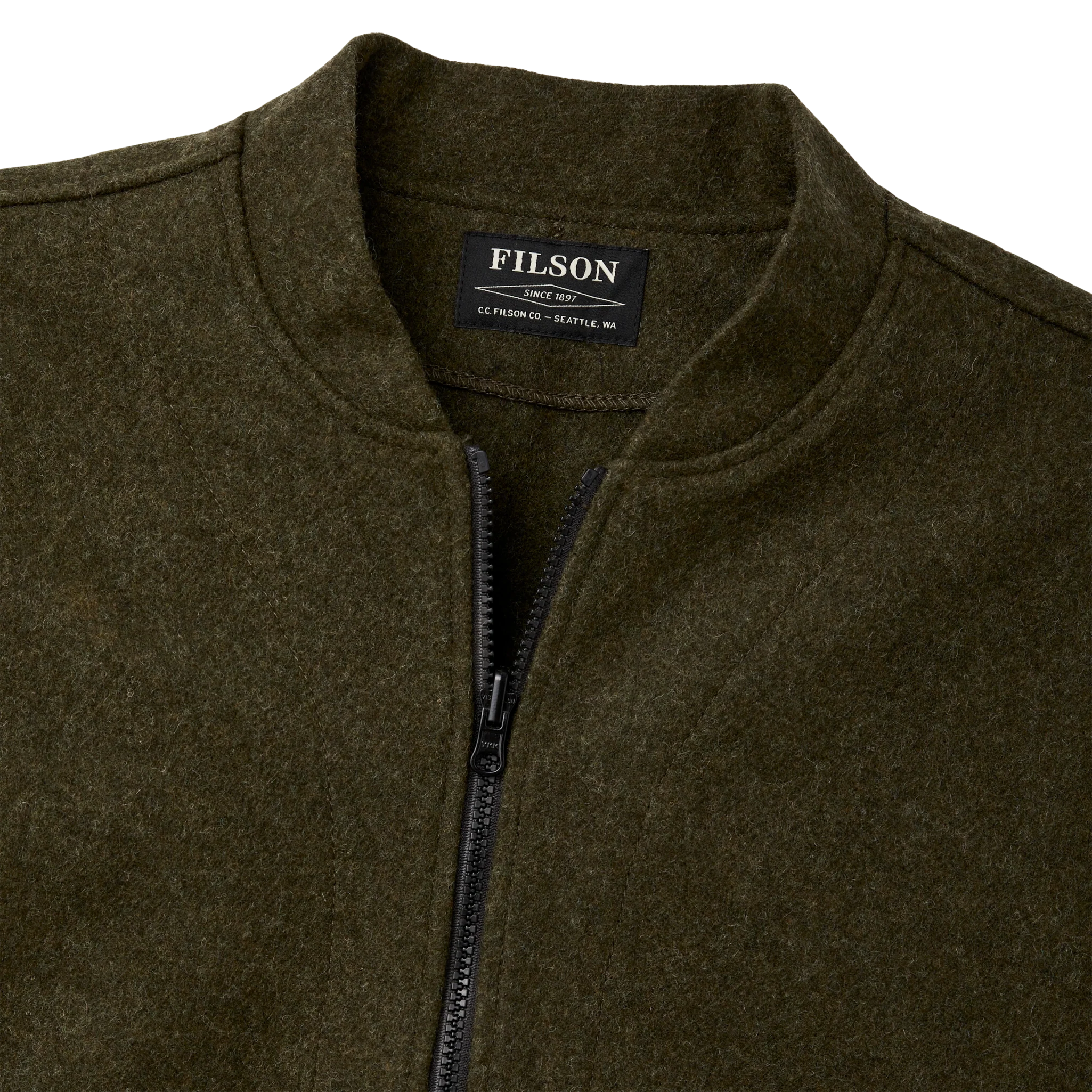 Mackinaw Wool Jacket Liner - Forest Green - Image 4