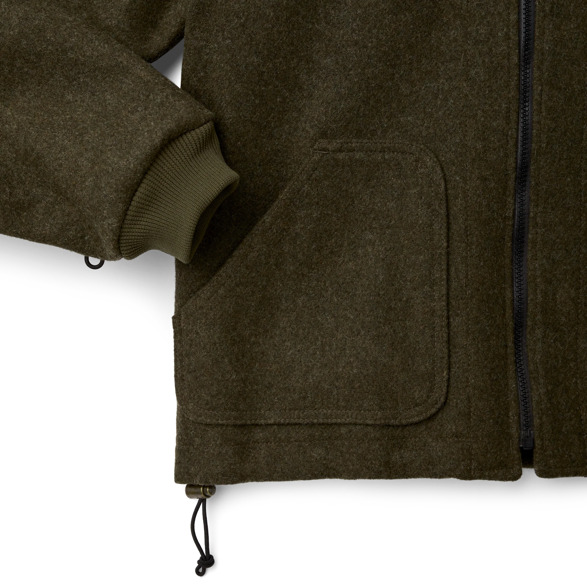 Mackinaw Wool Jacket Liner - Forest Green - Image 5
