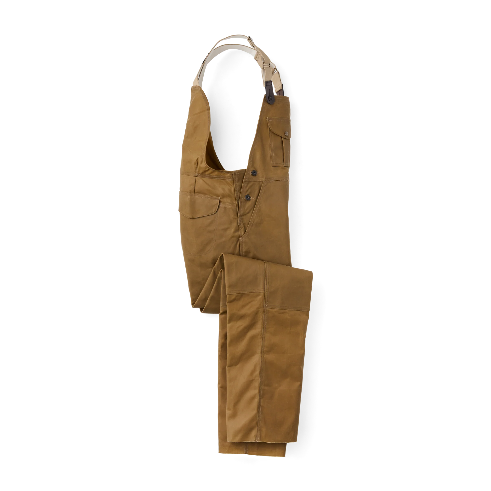 Oil Finish Double Tin Cloth Bibs - Dark Tan - Image 5