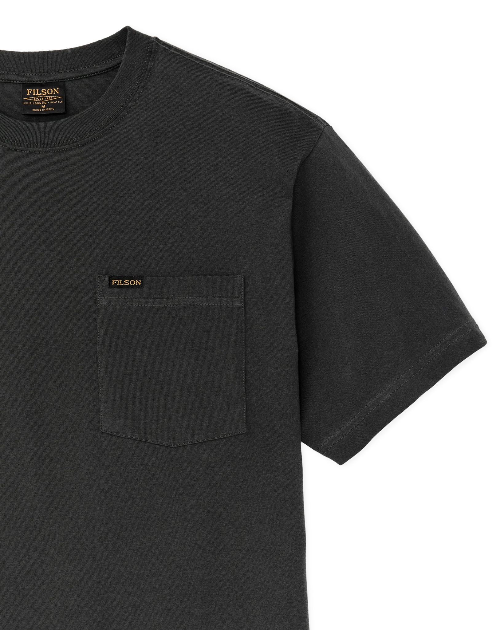 Outfitter Pocket T-shirt - Faded Black - Image 7