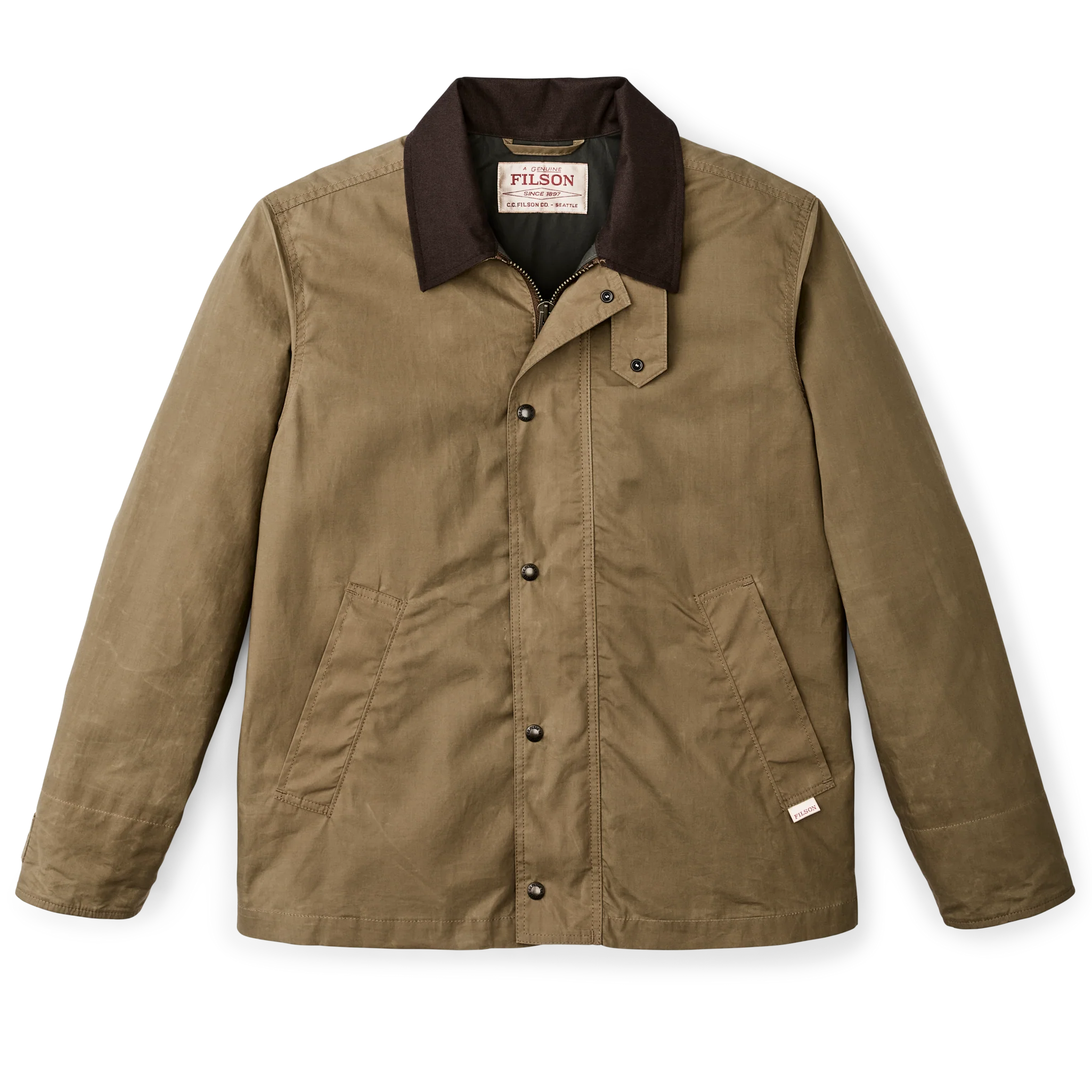 Dry Wax Short Field Jacket - Dark Beige