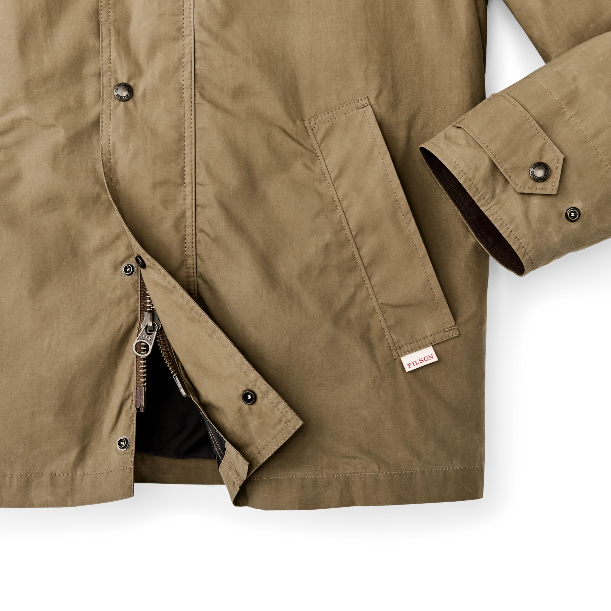 Dry Wax Short Field Jacket - Dark Beige - Image 6