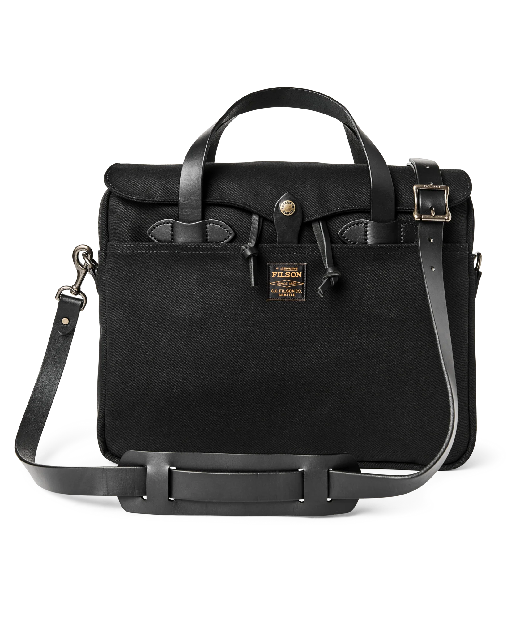 Rugged Twill Original Briefcase - Black - Image 3