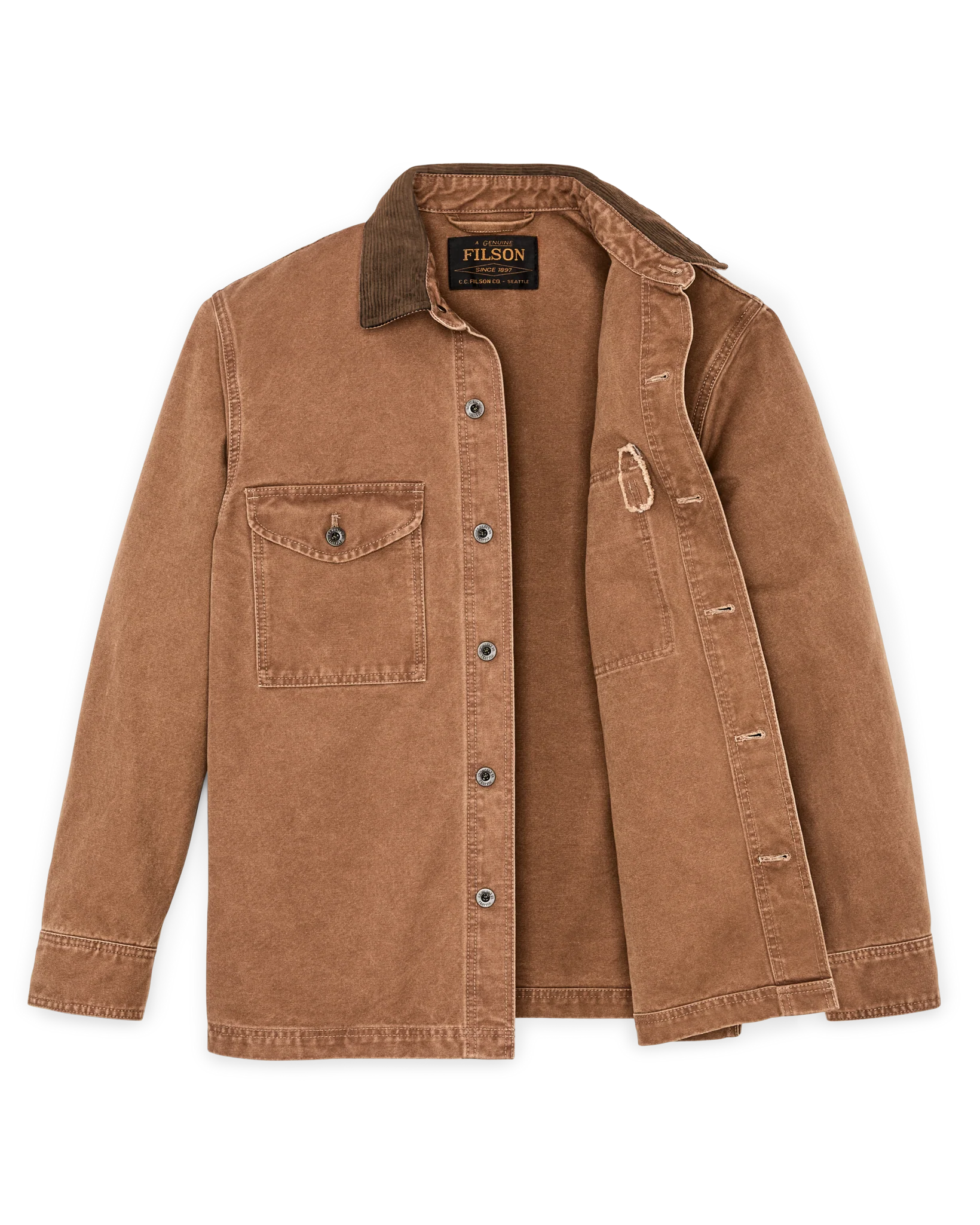 Rustic Canvas Jac-shirt - Whiskey - Image 8