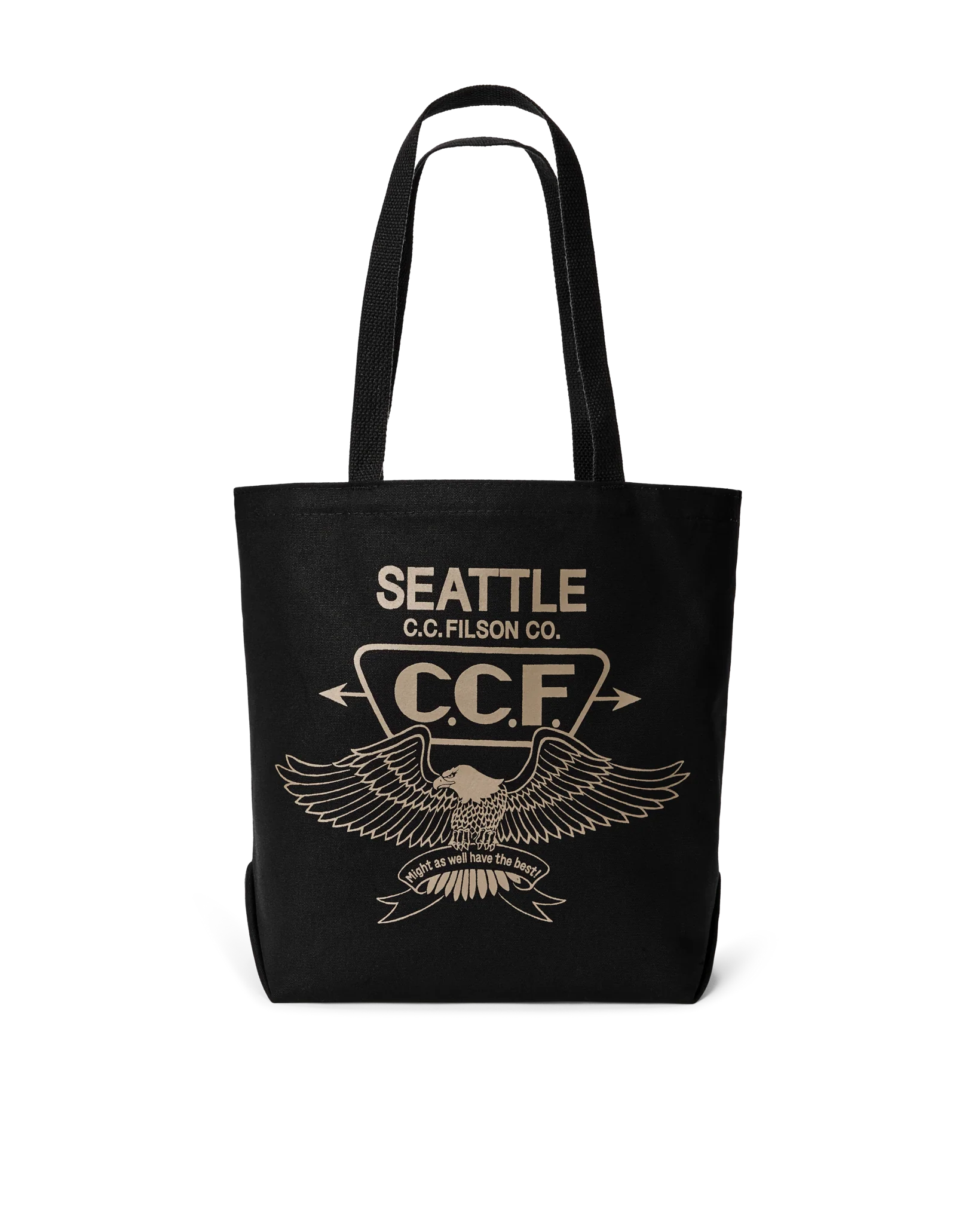 Seattle Graphic Tote Bag - Black