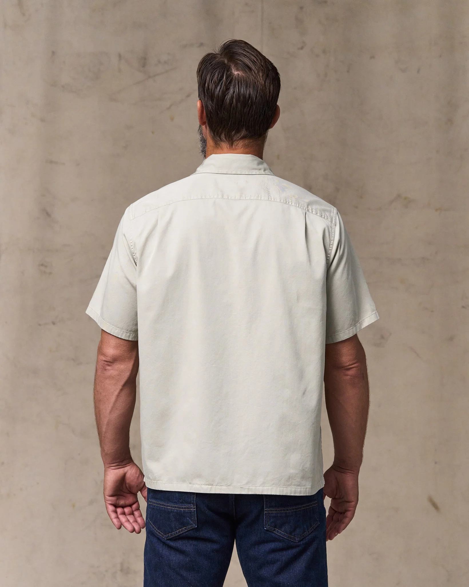 Short Sleeve 4.5-oz. Twill Shirt - Gray Sky - Image 2