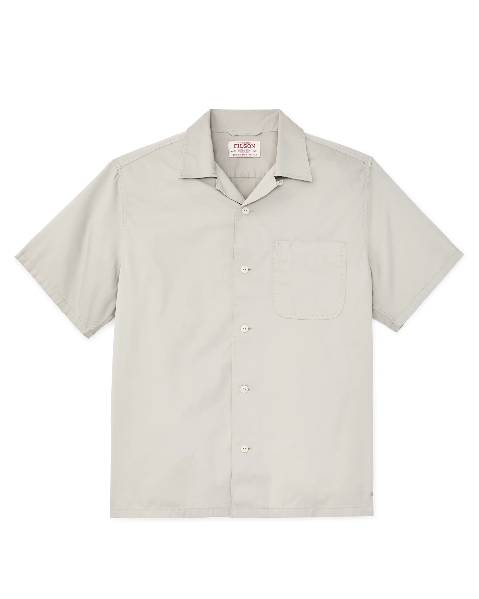 Short Sleeve 4.5-oz. Twill Shirt - Gray Sky - Image 5