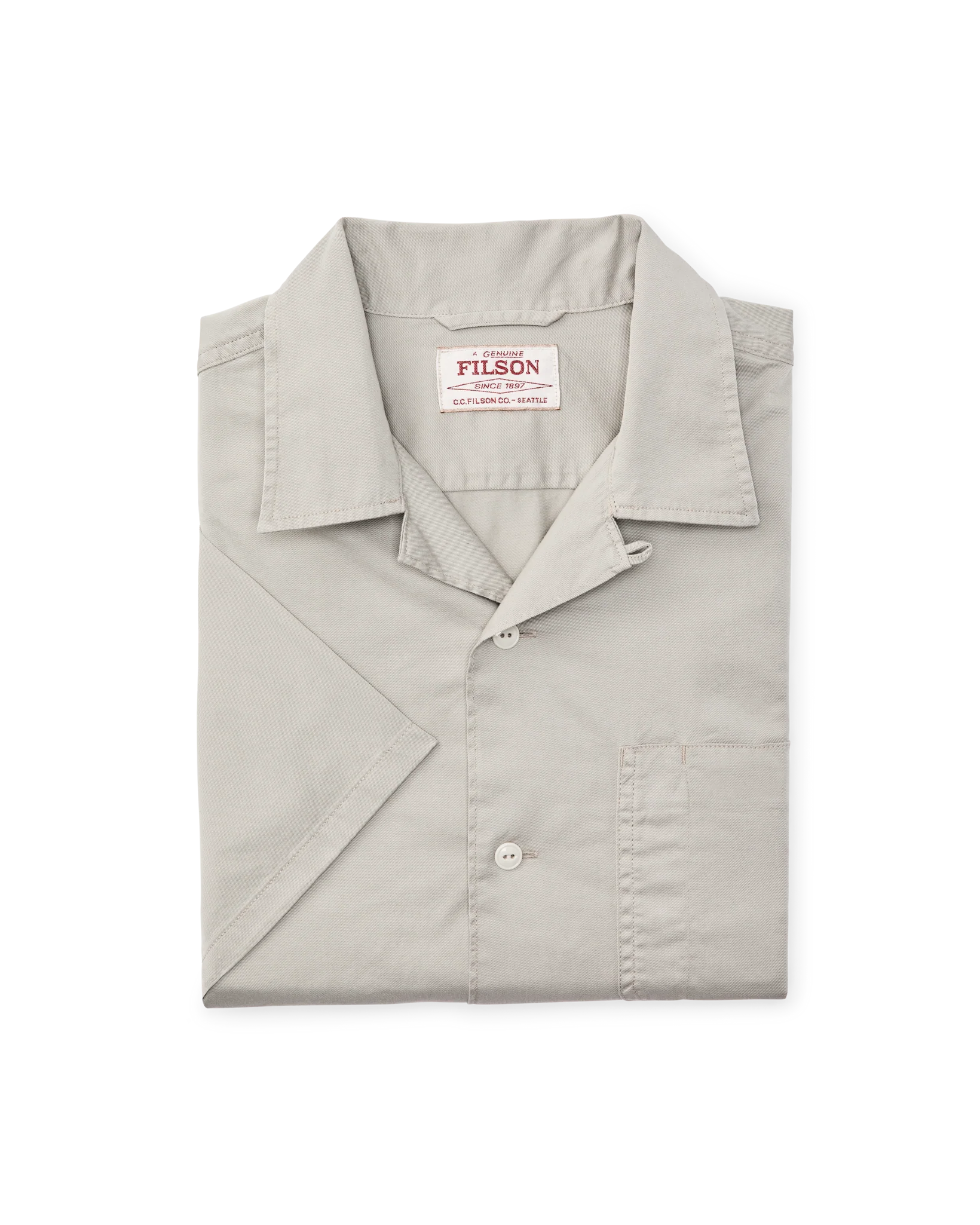 Short Sleeve 4.5-oz. Twill Shirt - Gray Sky - Image 8
