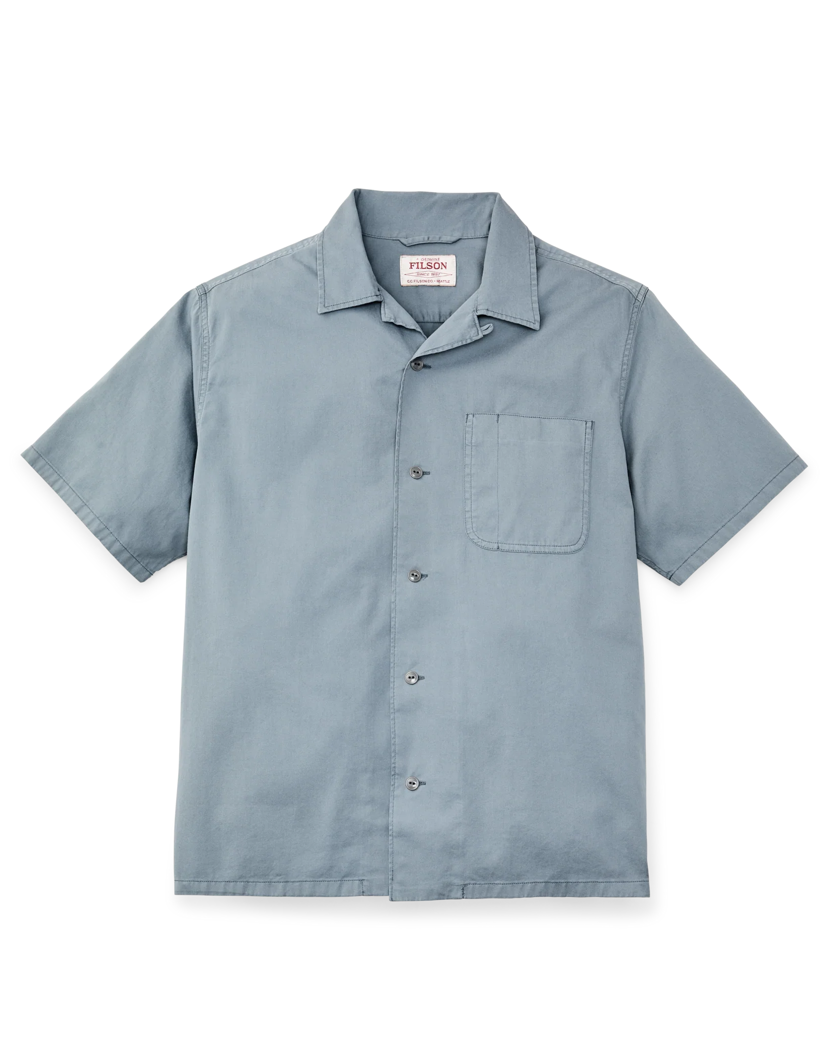 Short Sleeve 4.5-oz. Twill Shirt - Lead - Image 4